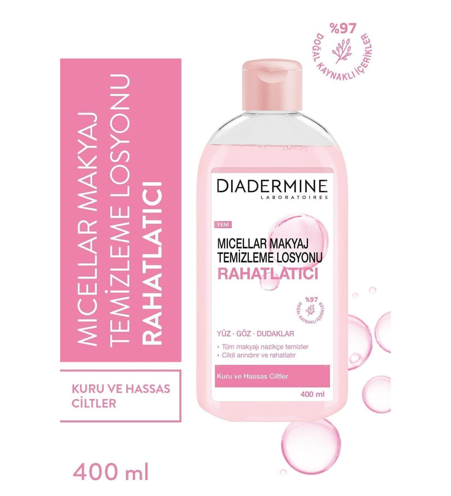 Diadermine Micellar Lotion Soothing 400 ml Pink - Buy Online on GoSupps.com