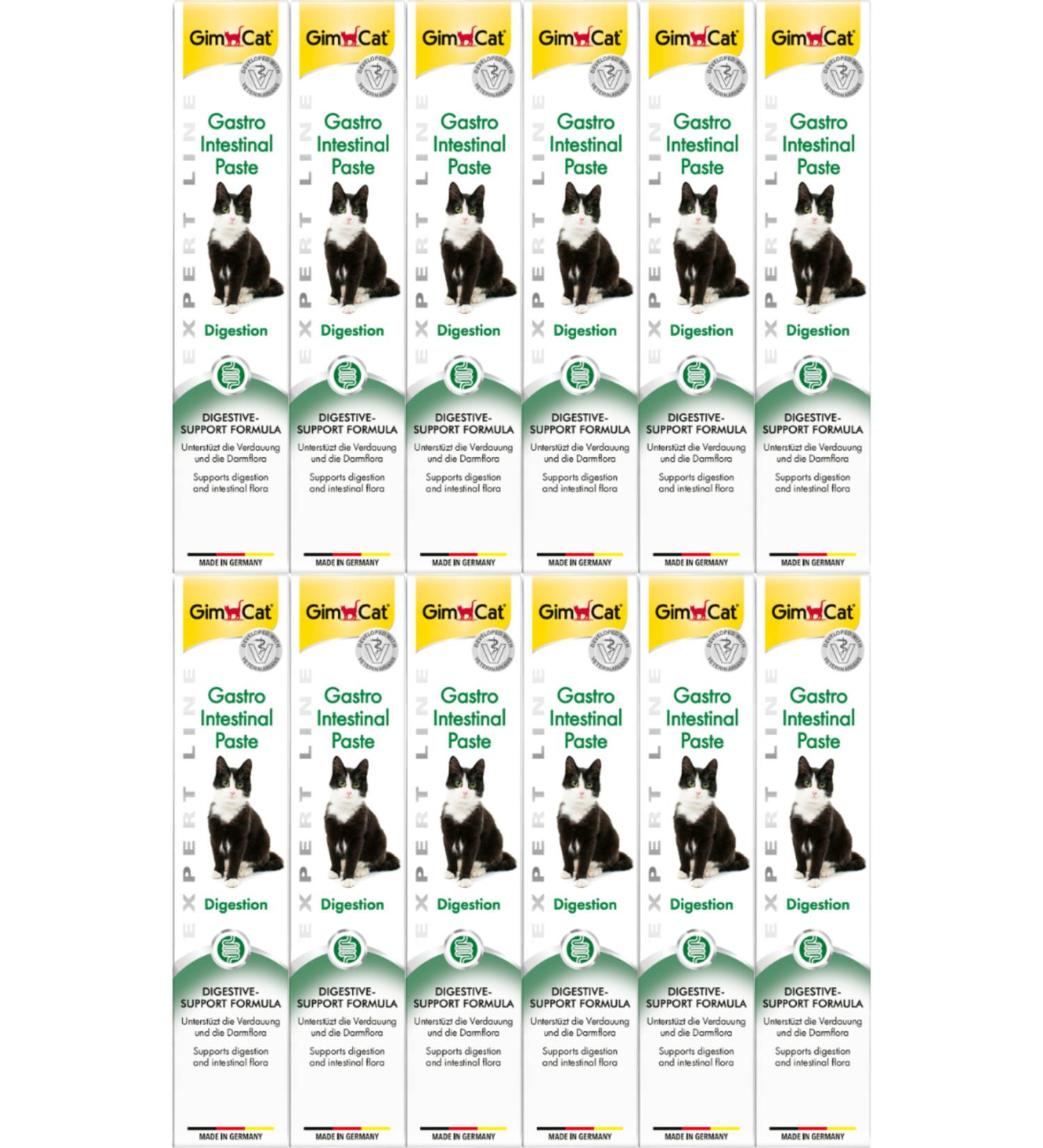 Gimcat Gastrointestinal Digestive System Supportive Cat Paste 50gr - 12 Pieces