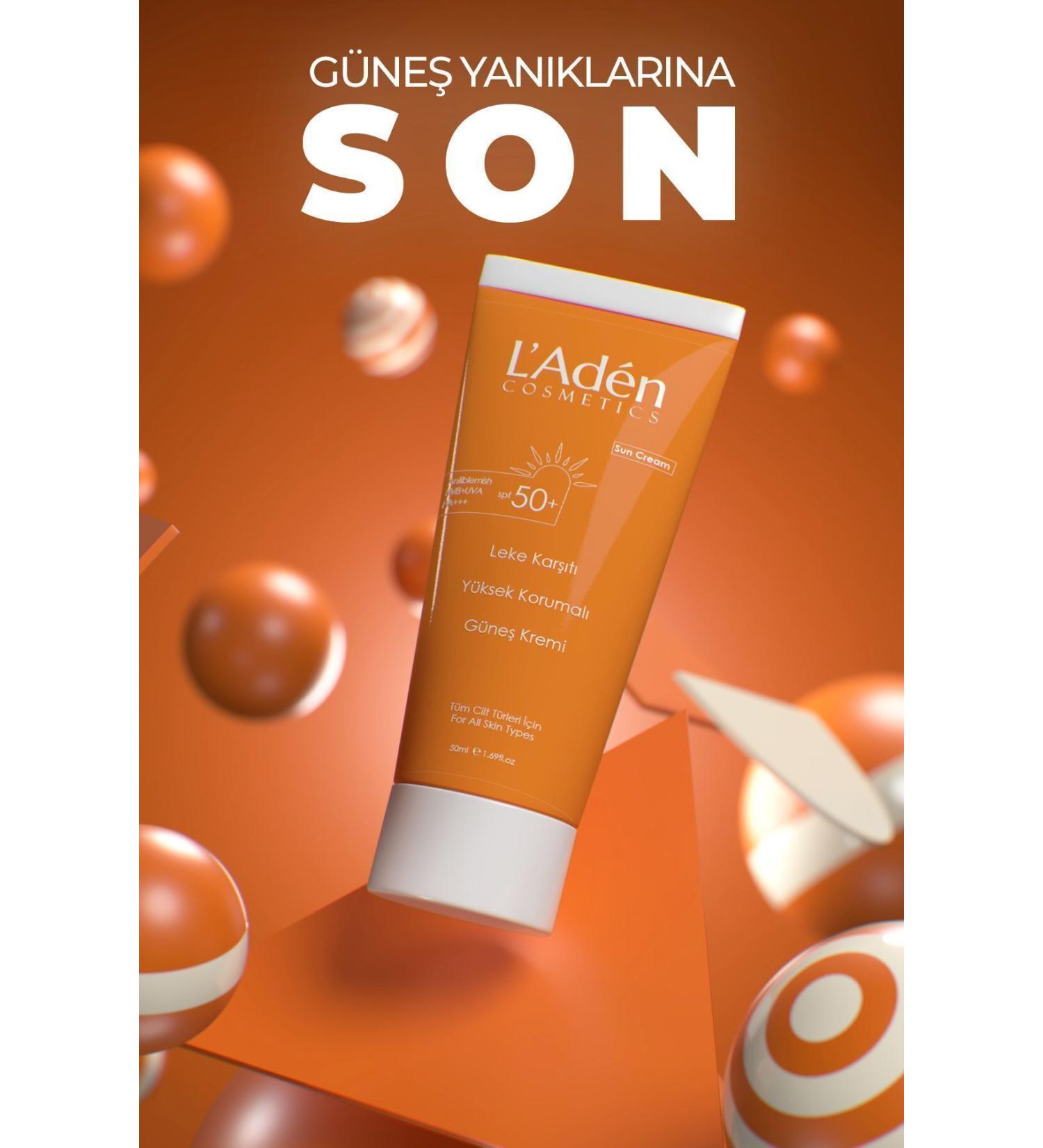 L'Aden Cosmetics Sunscreen High Protection After Laser Hair Removal Spf 50 - Buy Online on GoSupps.com