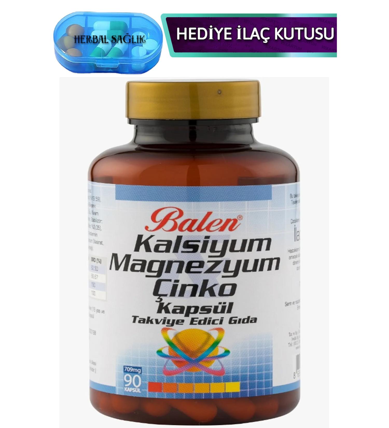 Balen Calcium Magnesium Zinc 90 Capsules 709 Mg