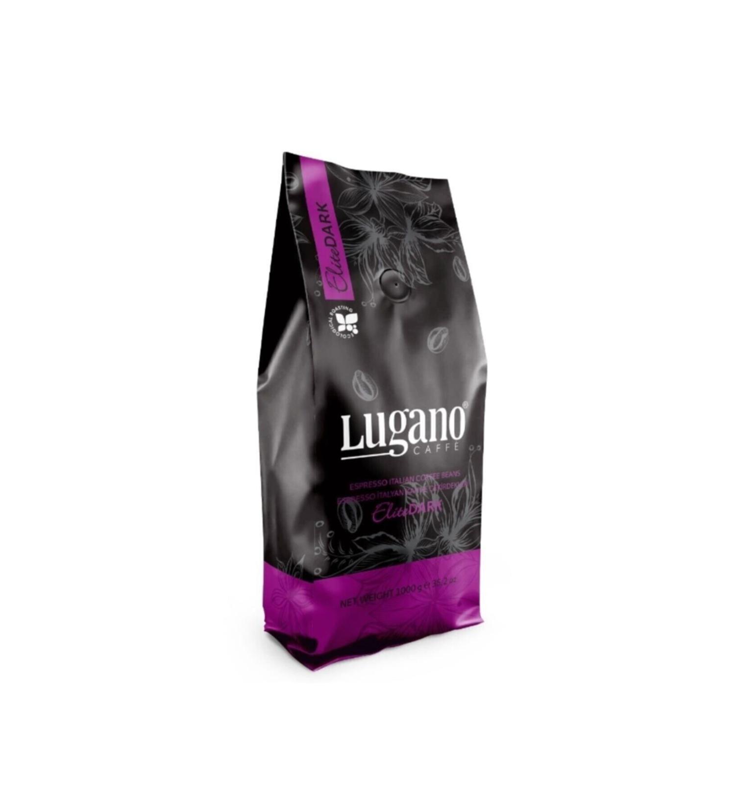Lugano Caffe Elite Dark Espresso Bean Coffee 1 Kg - Buy Online on GoSupps.com