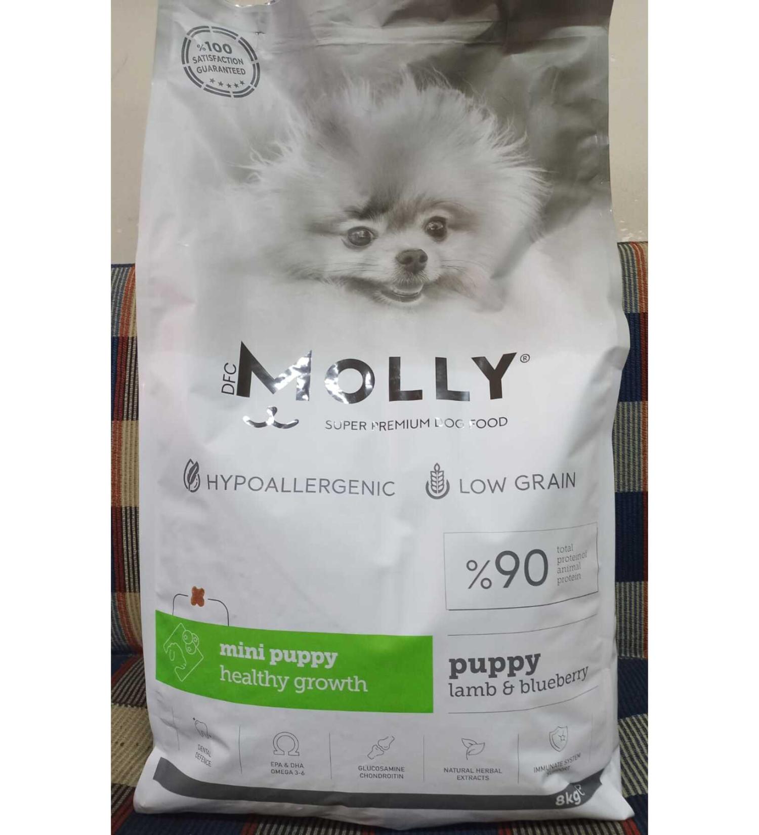 Molly Hypoallergenic Lamb Meat Small Breed Puppy Dry Food 8 kg