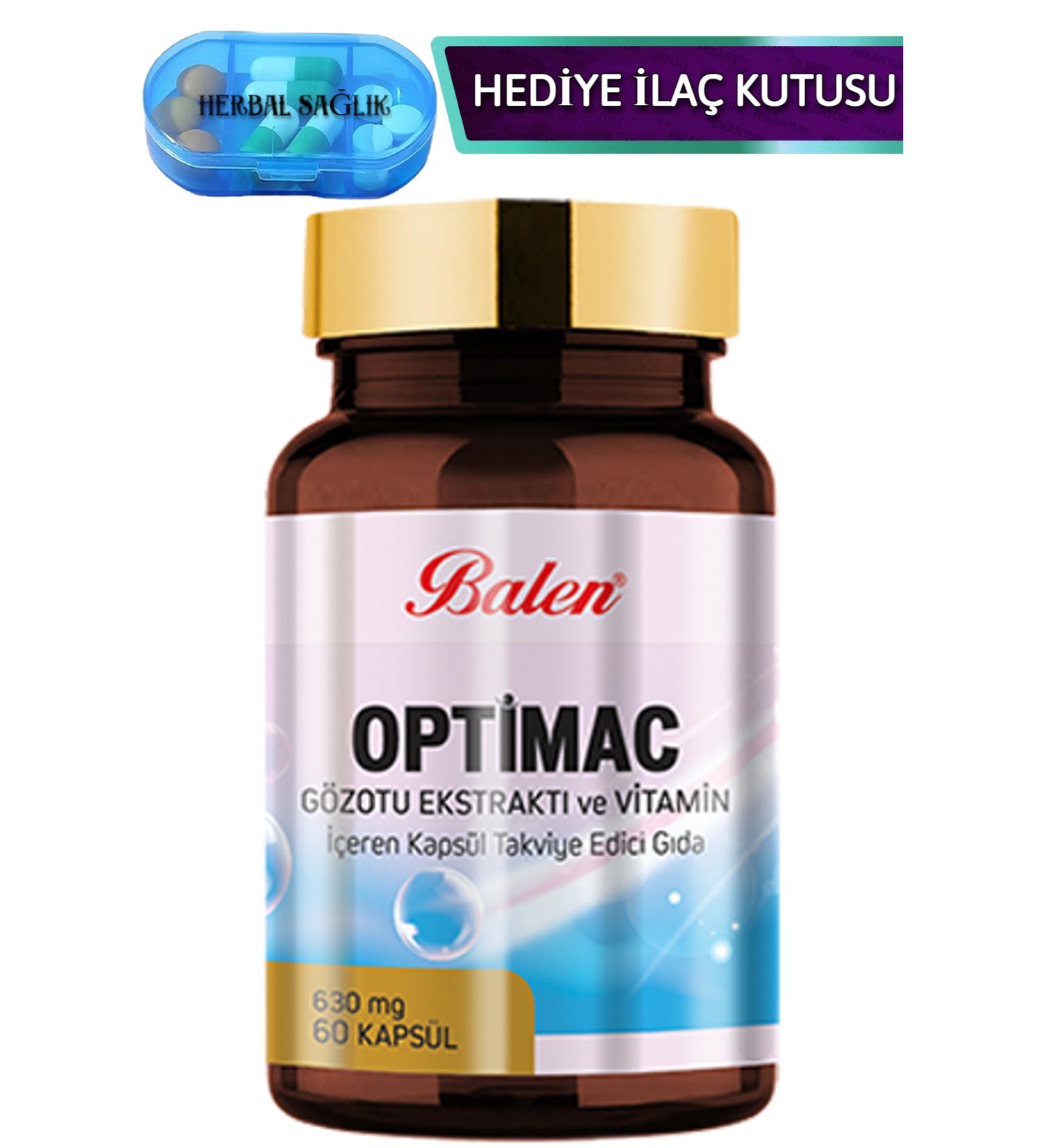 Balen Optimac Eyebright Extract and Vitamin Containing Capsules 60 Pieces