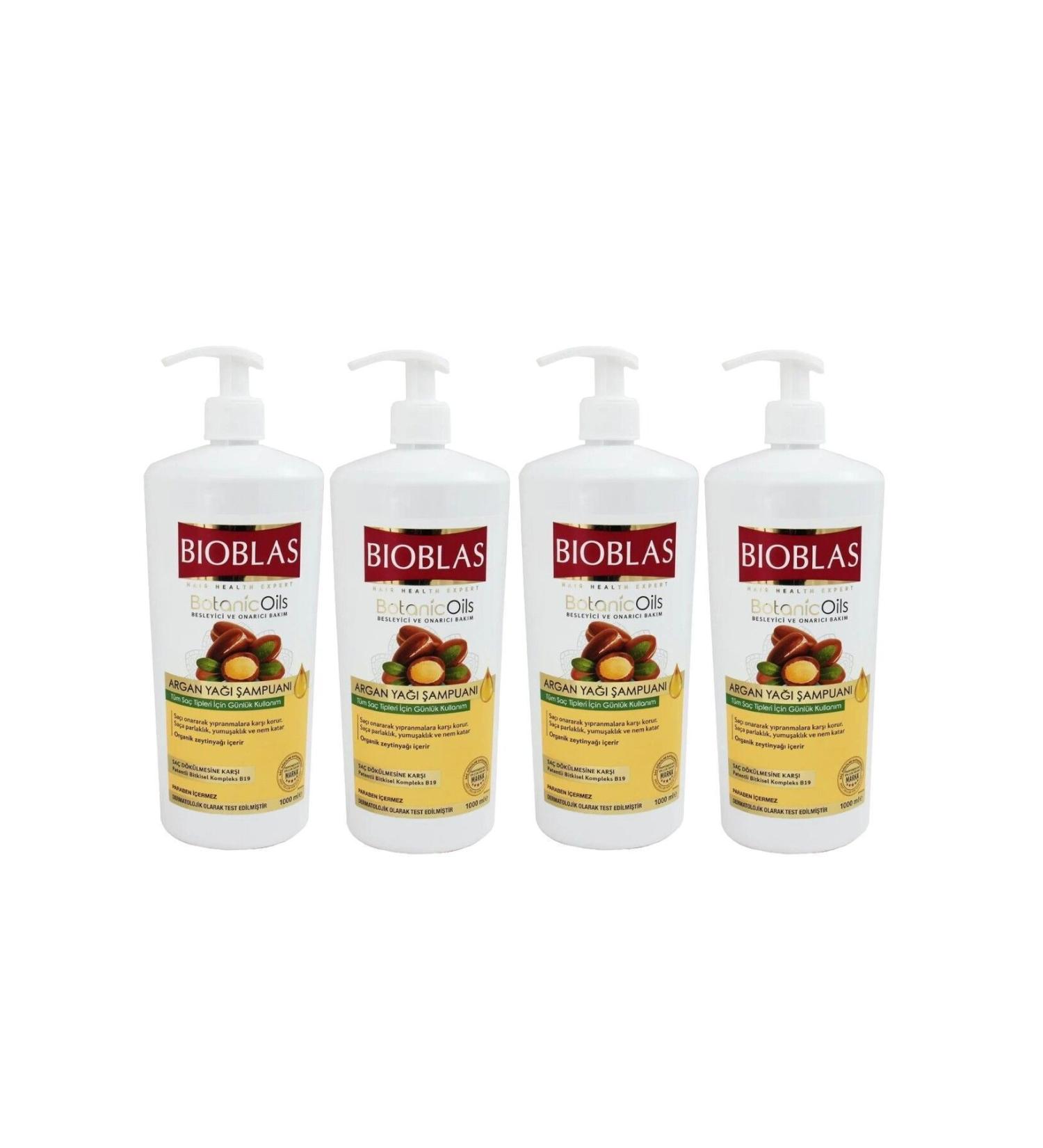 Bioblas 4 PIECES ARGAN OIL SHAMPOO 4 X 1000 ML