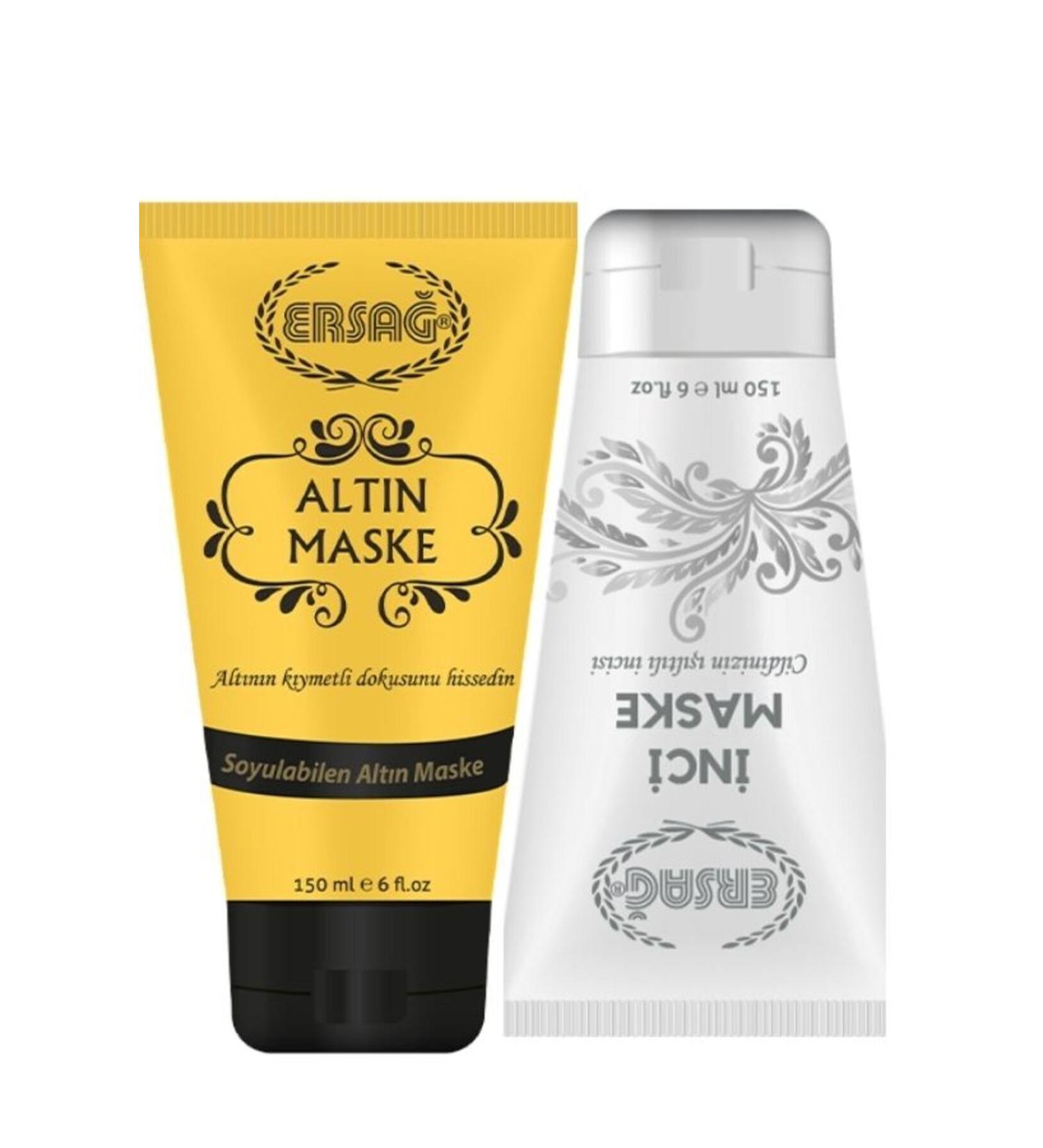 Ersa Peelable Gold Mask & Peelable Pearl Mask TWO IN ONE