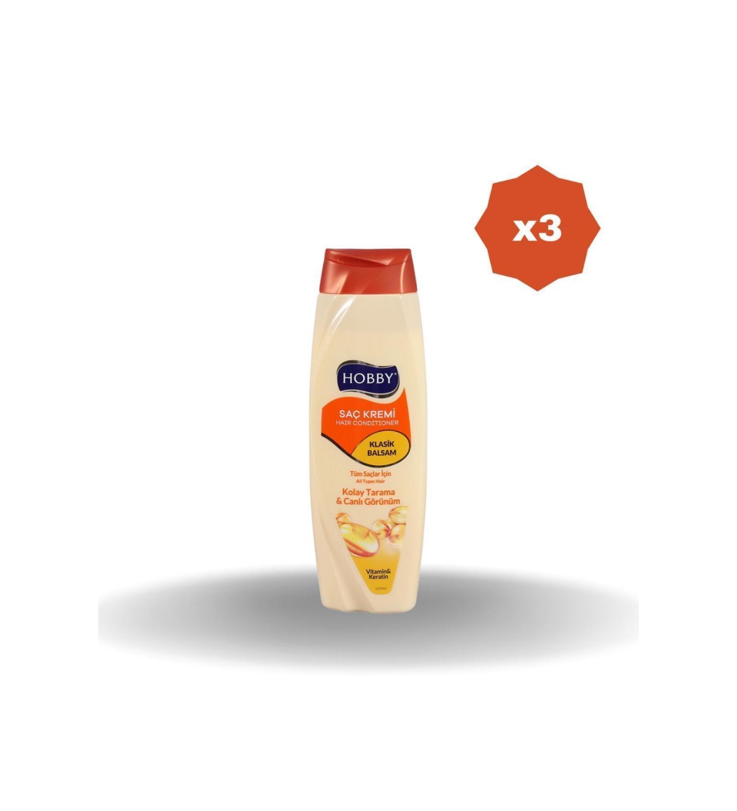 Hobby CLASSIC HAIR CONDITIONER 600 ML X 3 PIECES