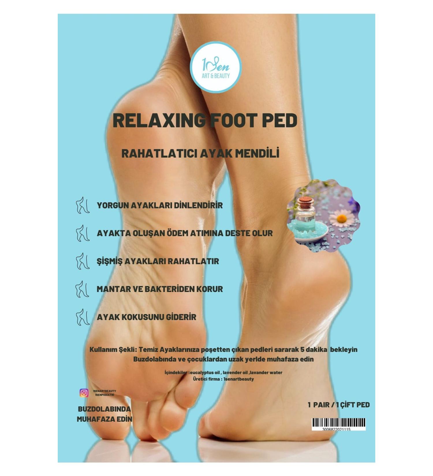 1senartbeauty Relaxing Foot Ped-foot Relaxing Care Mask - Buy Online on GoSupps.com