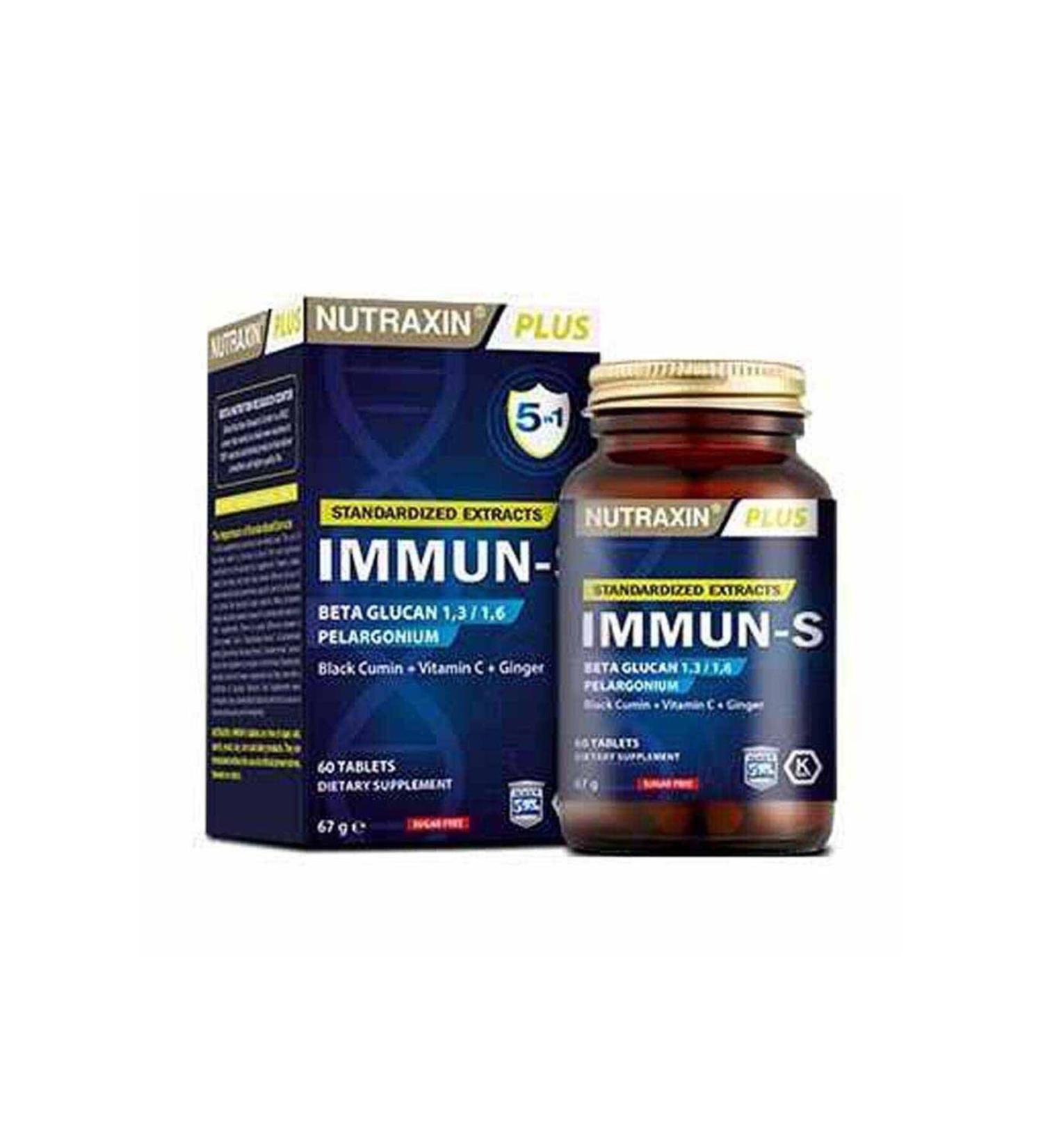 Nutraxin Immun-S - Vitamin Supplement 60 Tablets