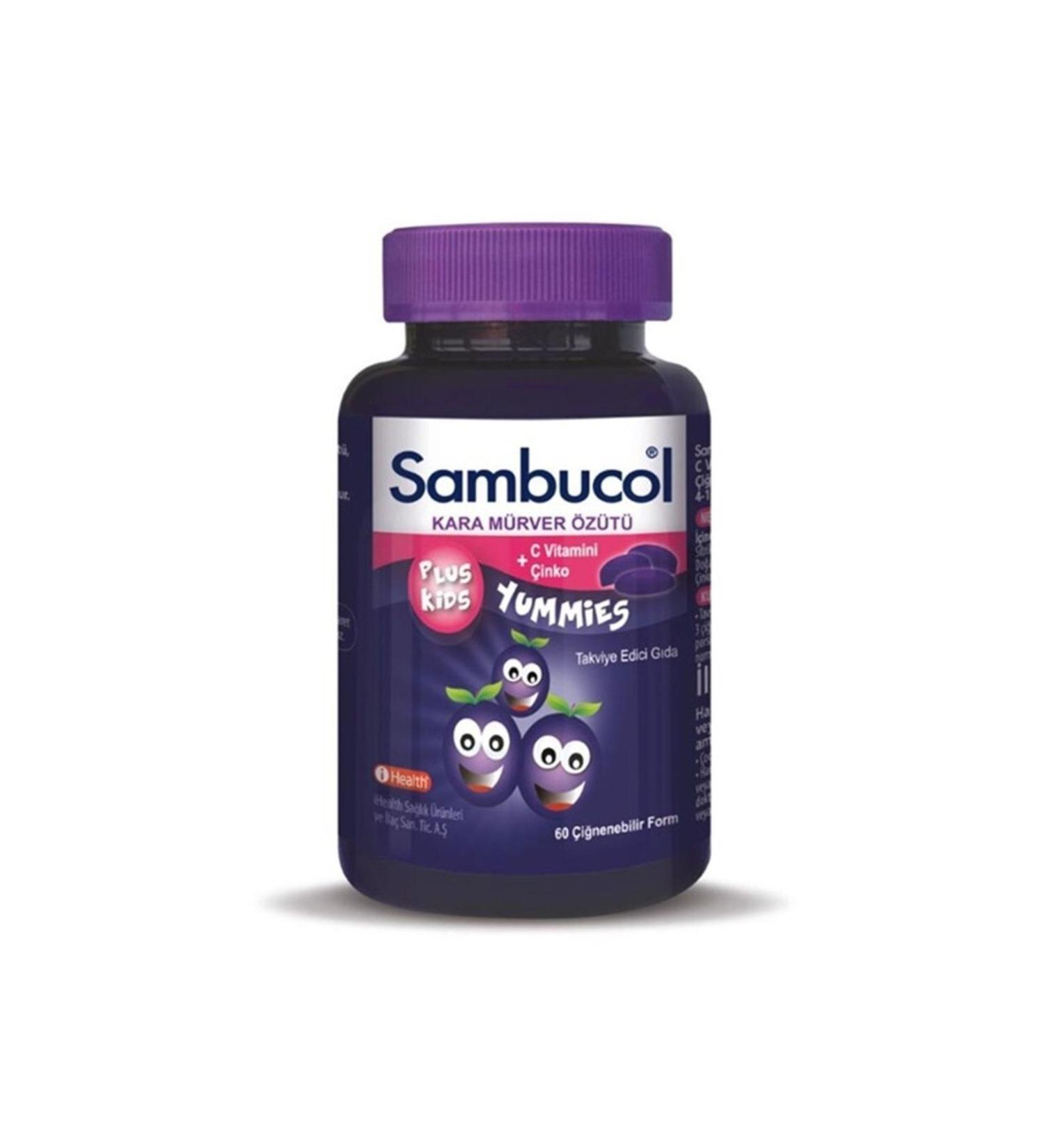 Sambucol Plus Kids Yummies 60 Chewable Tablets