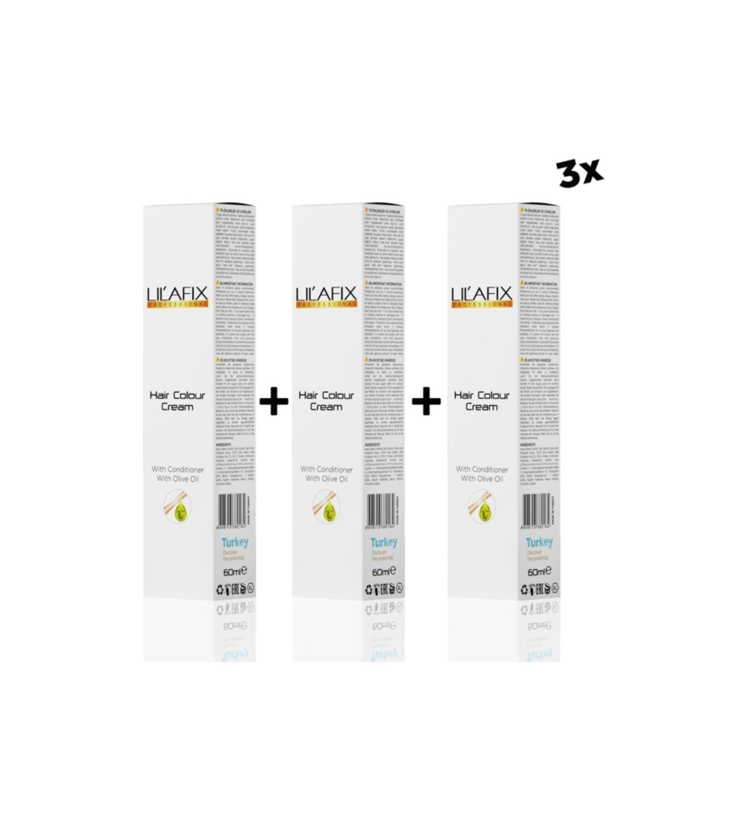 Lilafix 4.65 Wine Red 3-Pack Cream Dye (60 Ml)