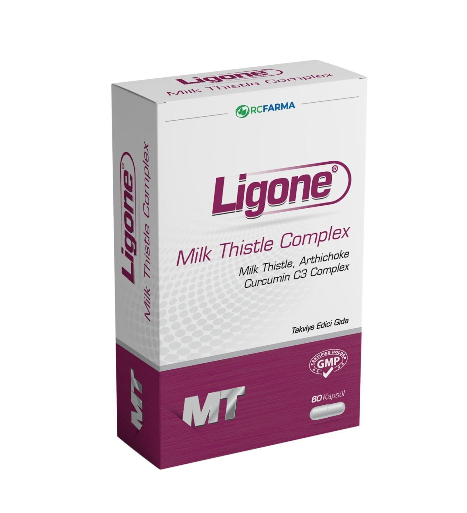 Ligone Milk Thistle Thistle Artichoke Dandelion Ginger 60 Capsules
