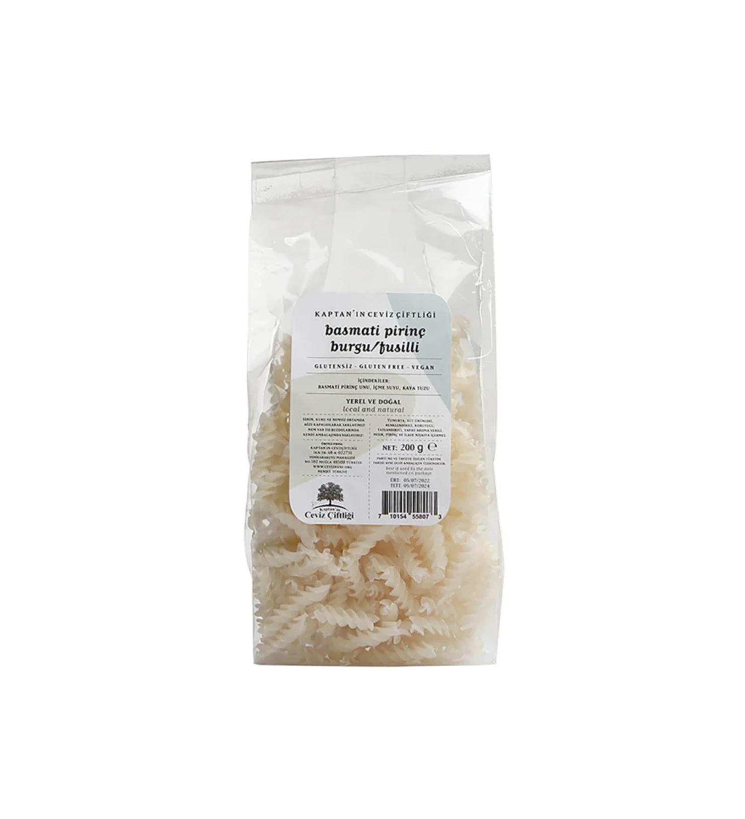 Captain's Walnut Farm Basmati Fusilli 200g - Buy Online on GoSupps.com