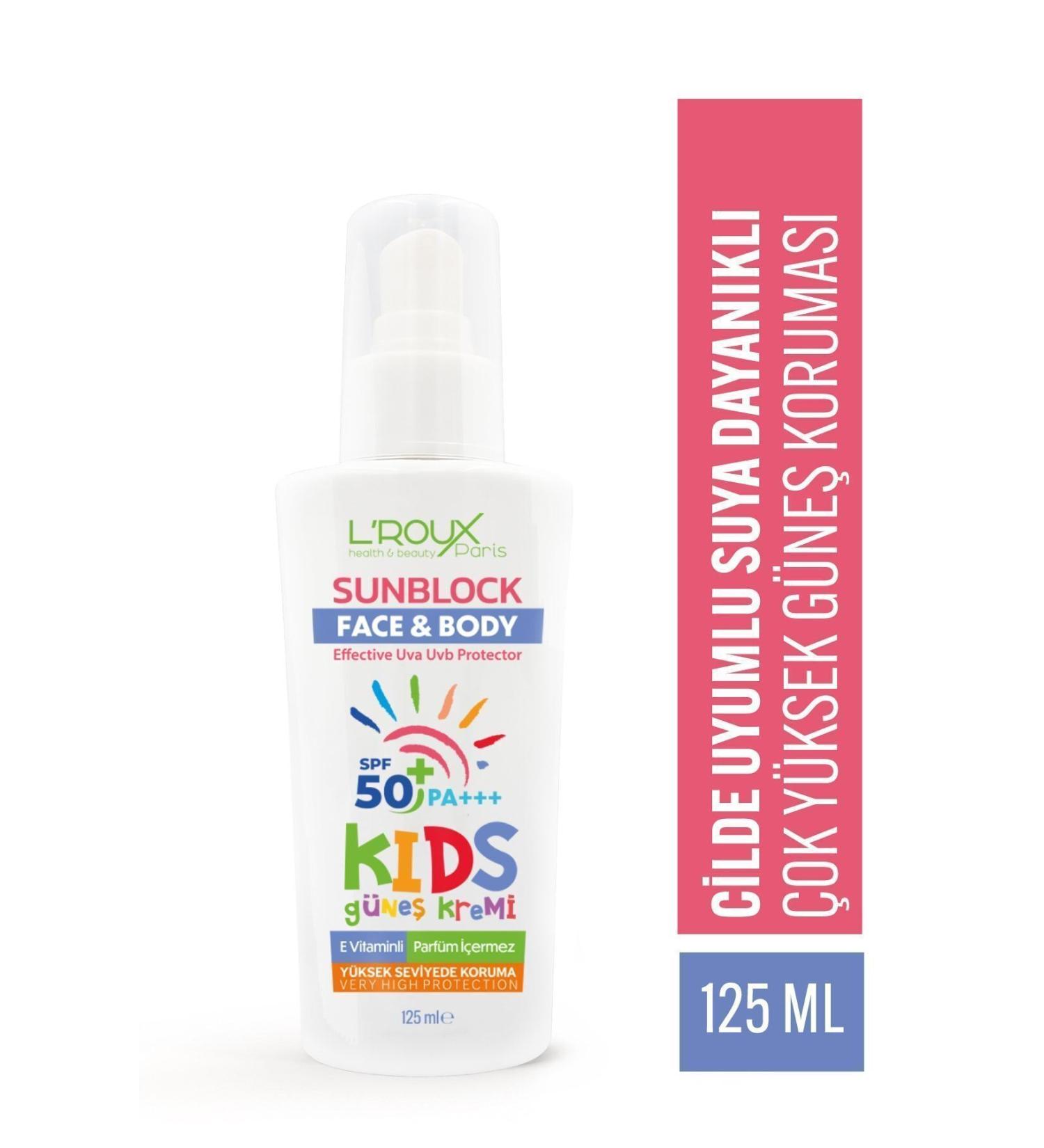 L'roux health & beauty Little Ones' Sensitive Skin Safe in the Sun: High Protection Children's Sun Cream Spf 50 (125ML) - Buy Online on GoSupps.com