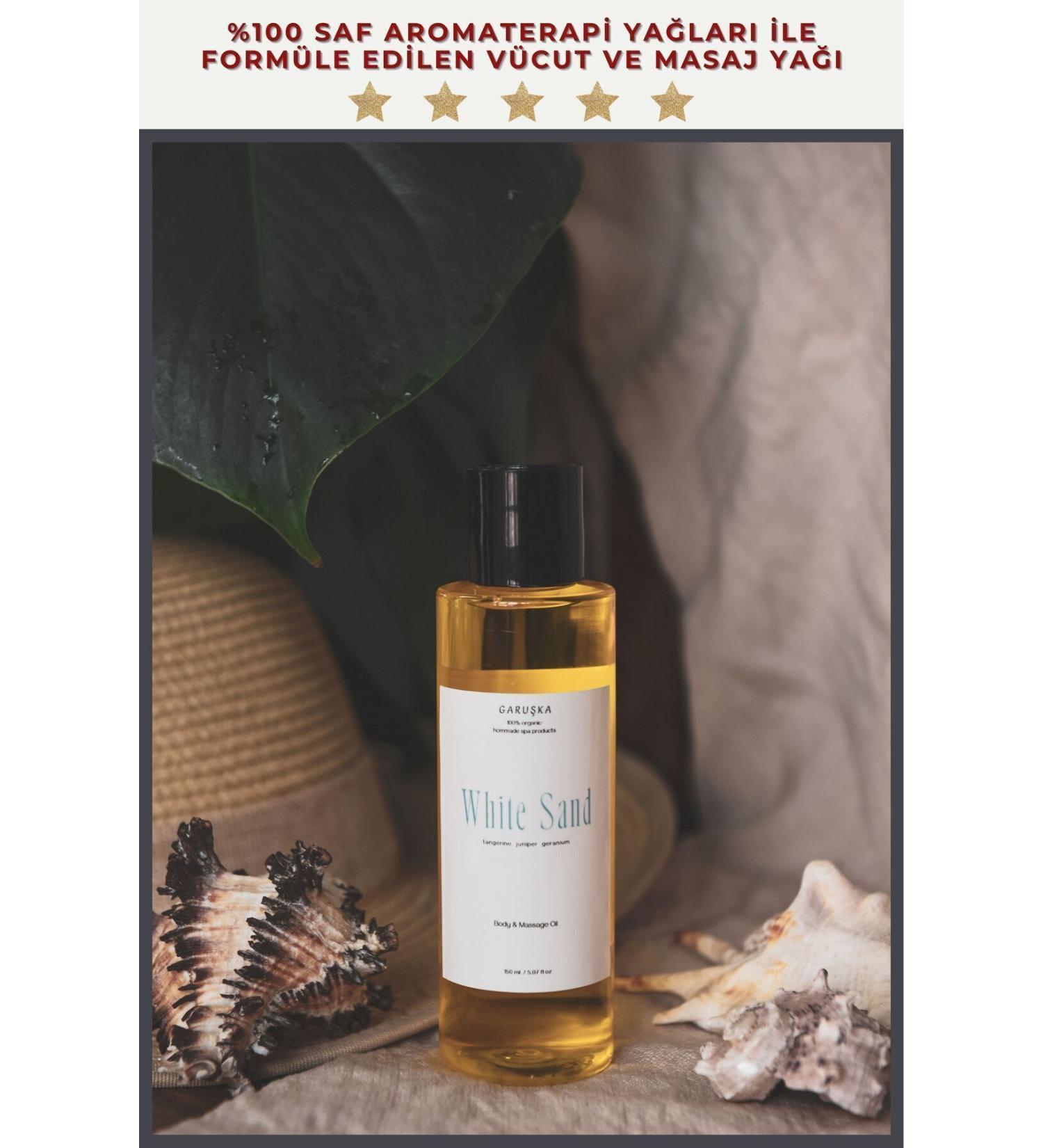 Garushka White Sand Body and Massage Oil 150ml