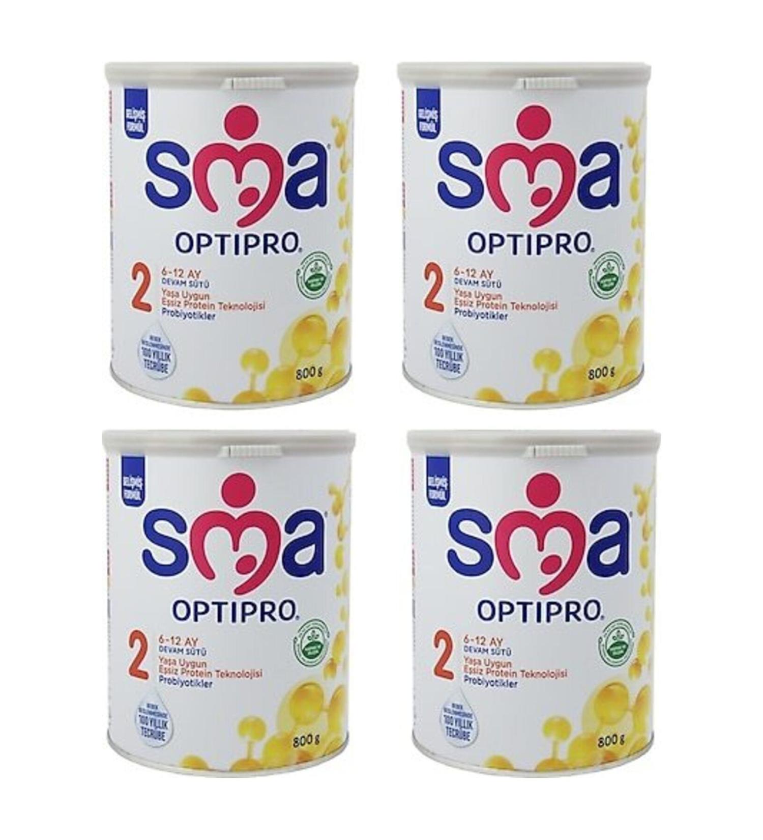 SMA Number 2 800 Gr Optipro Follow-On Milk 4-Pack