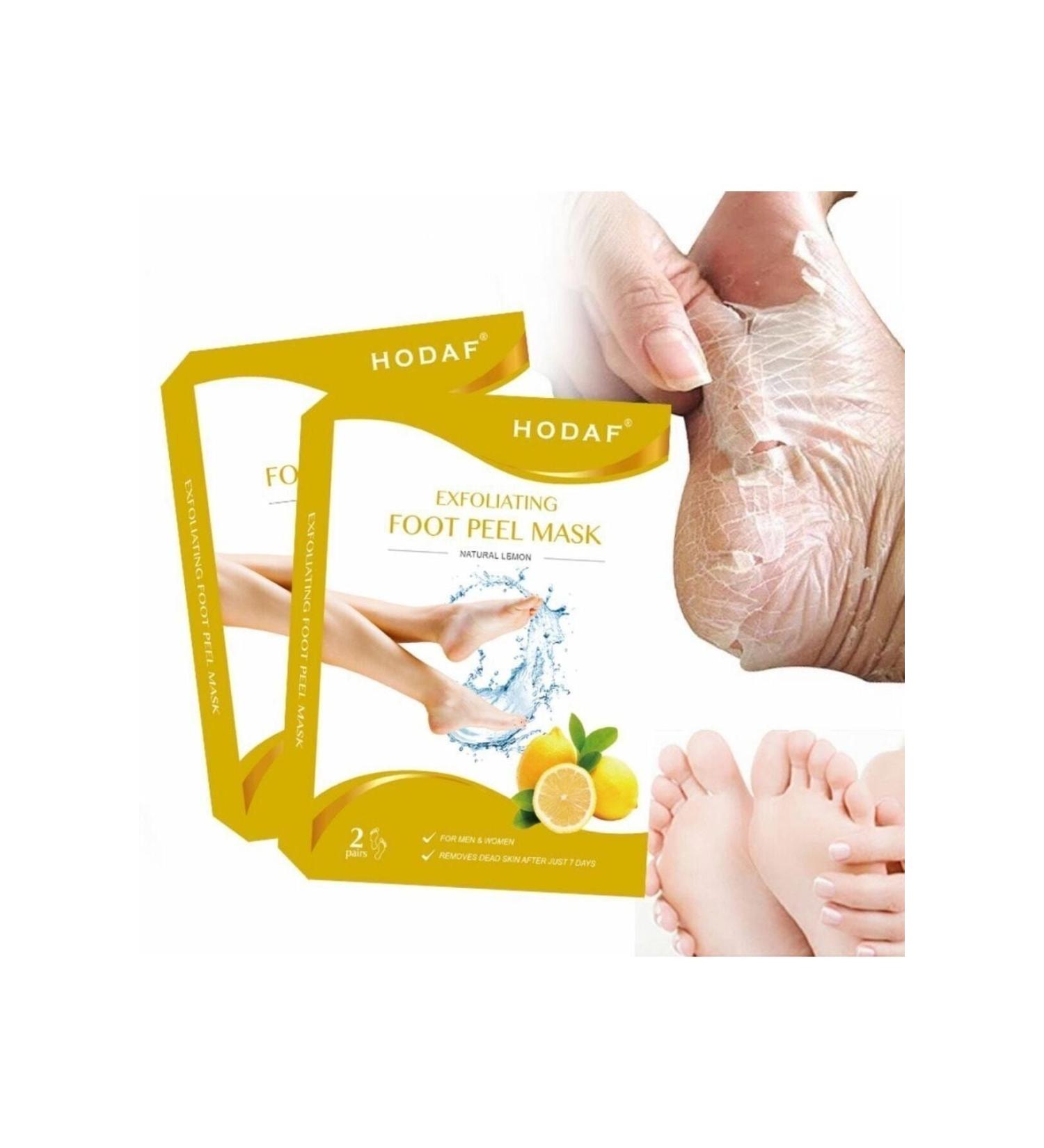 HODAF 1 Pair Sock Type Peelable Lemon Flavored Foot Peeling Mask for Dead Skin and Cracks - Buy Online on GoSupps.com