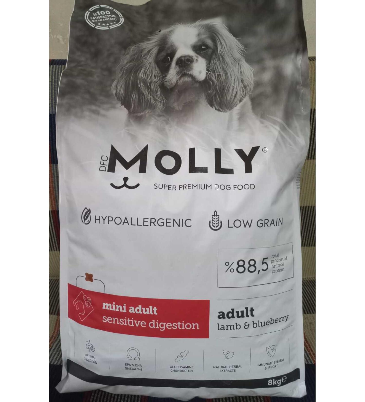 Molly Hypoallergenic Lamb Meat Small Breed Adult Dog Dry Food 8 kg