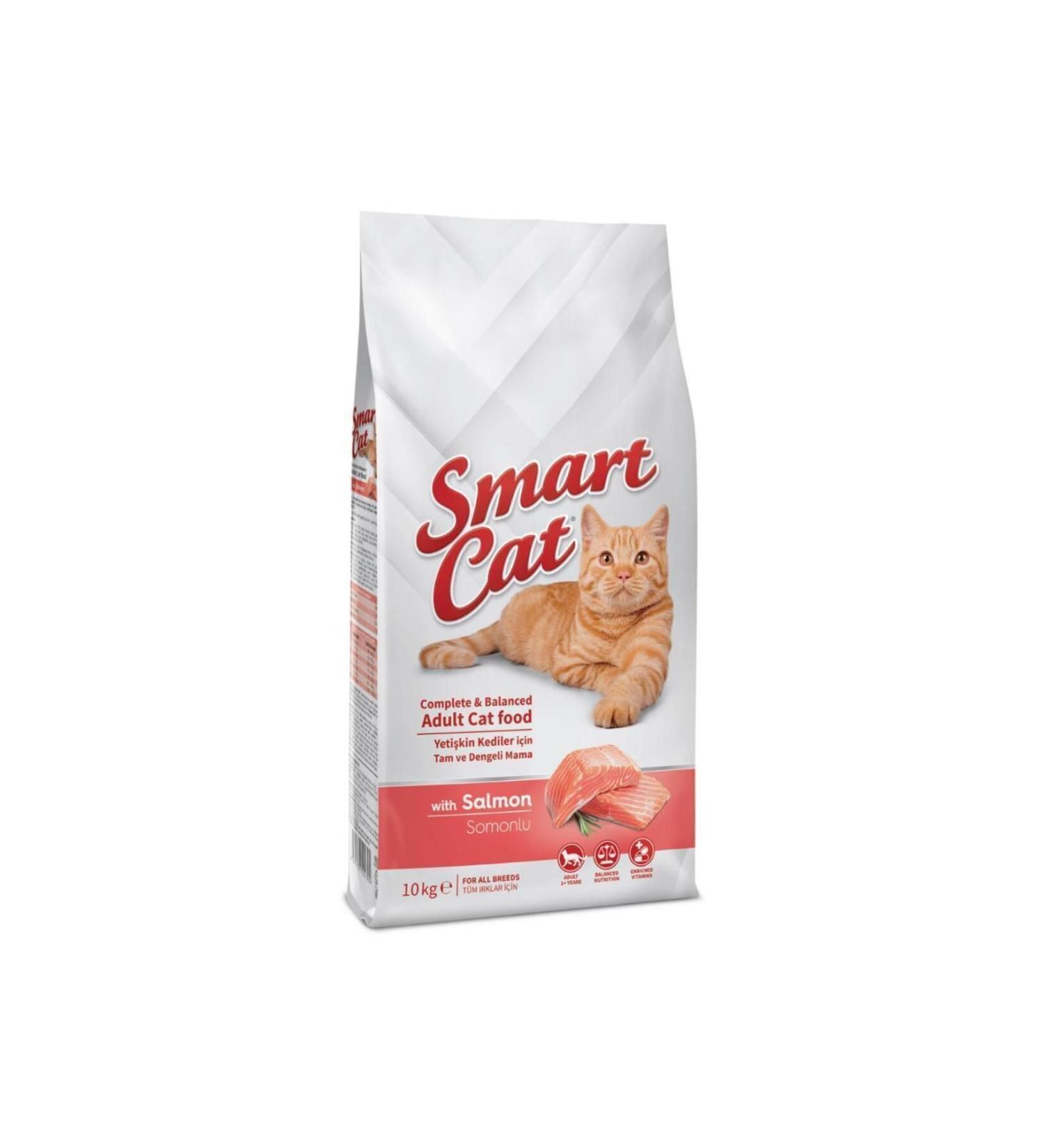 SMARTCAT Smart Cat Adult Cat Food with Salmon 10 kg