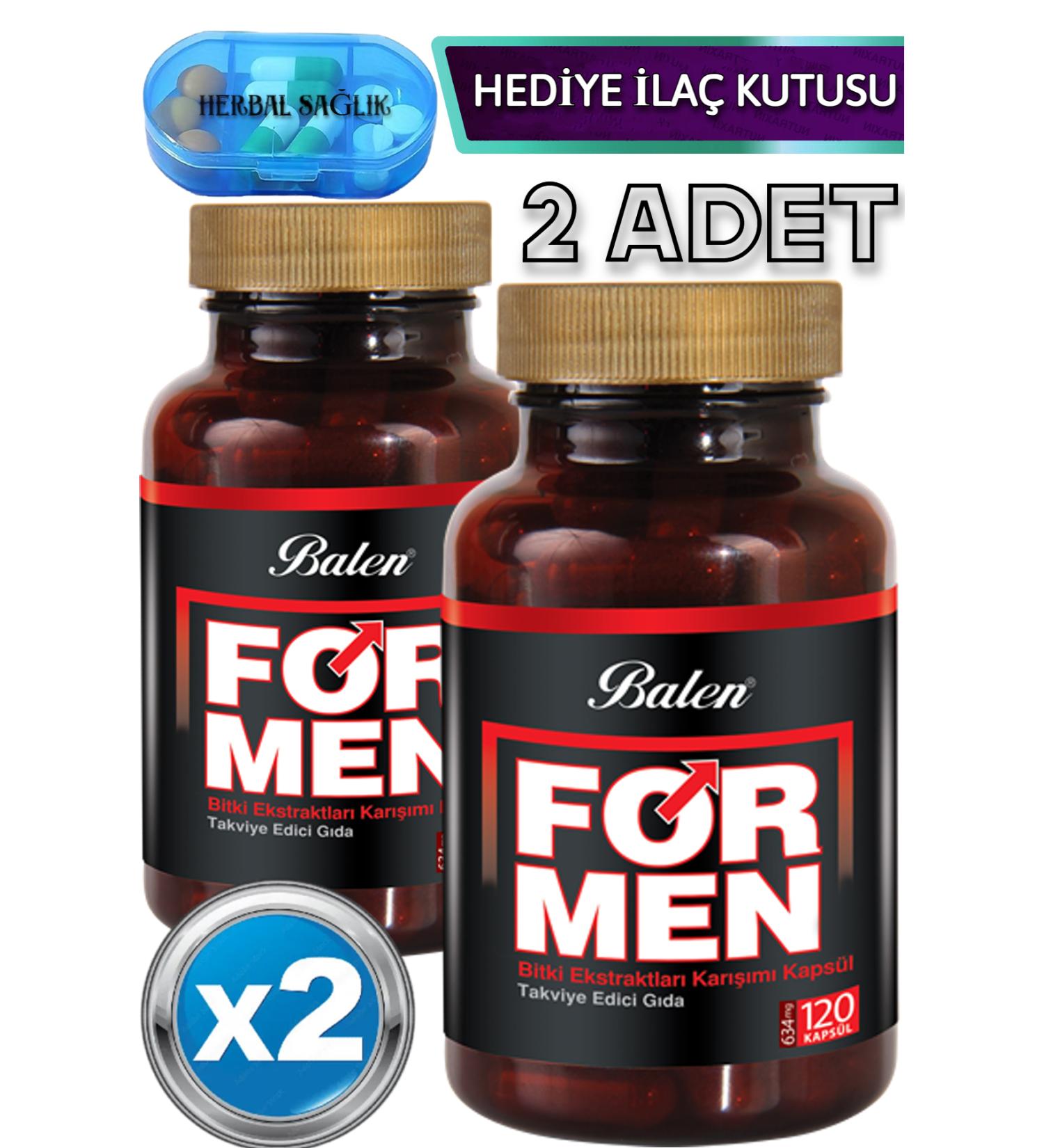 Balen 2 Pieces Formen Plant Extracts Mixture 240 Pieces Capsules