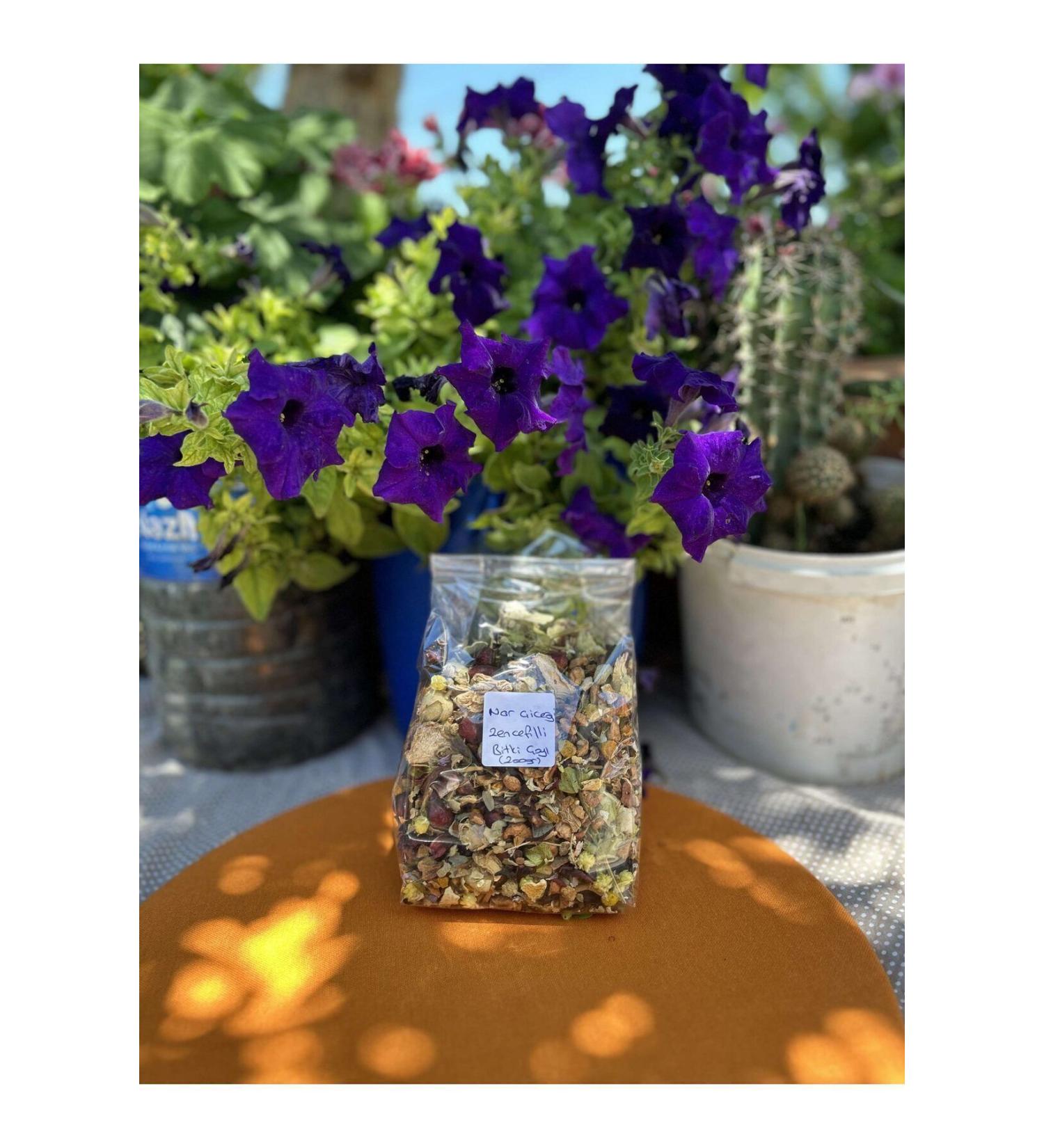 Ayd n Artichoke Village Products 200 gr Pomegranate Flower - Ginger Herbal Tea