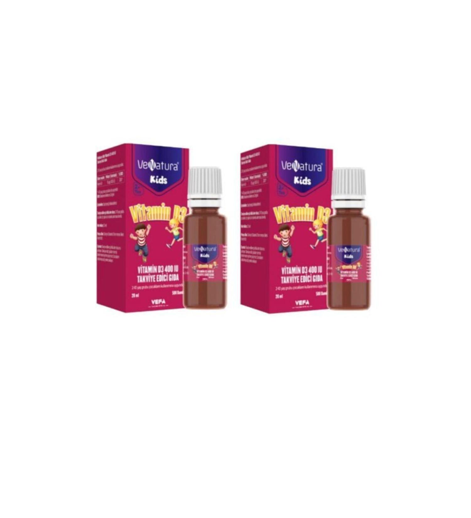 Venatura Kids Vitamin D3 400 Iu Drops 20 ml 2 Pieces