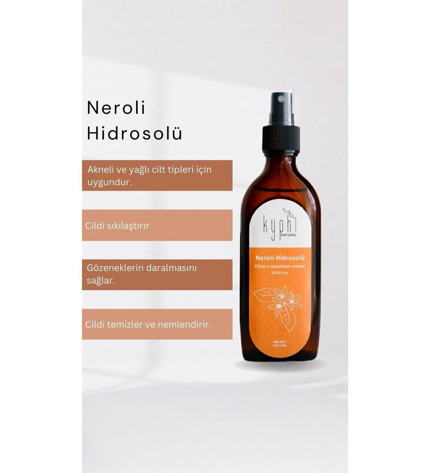 Kyphi Natural Neroli Hydrosol (Citrus x aurantium amara) 0 Pure Neroli Plant Water