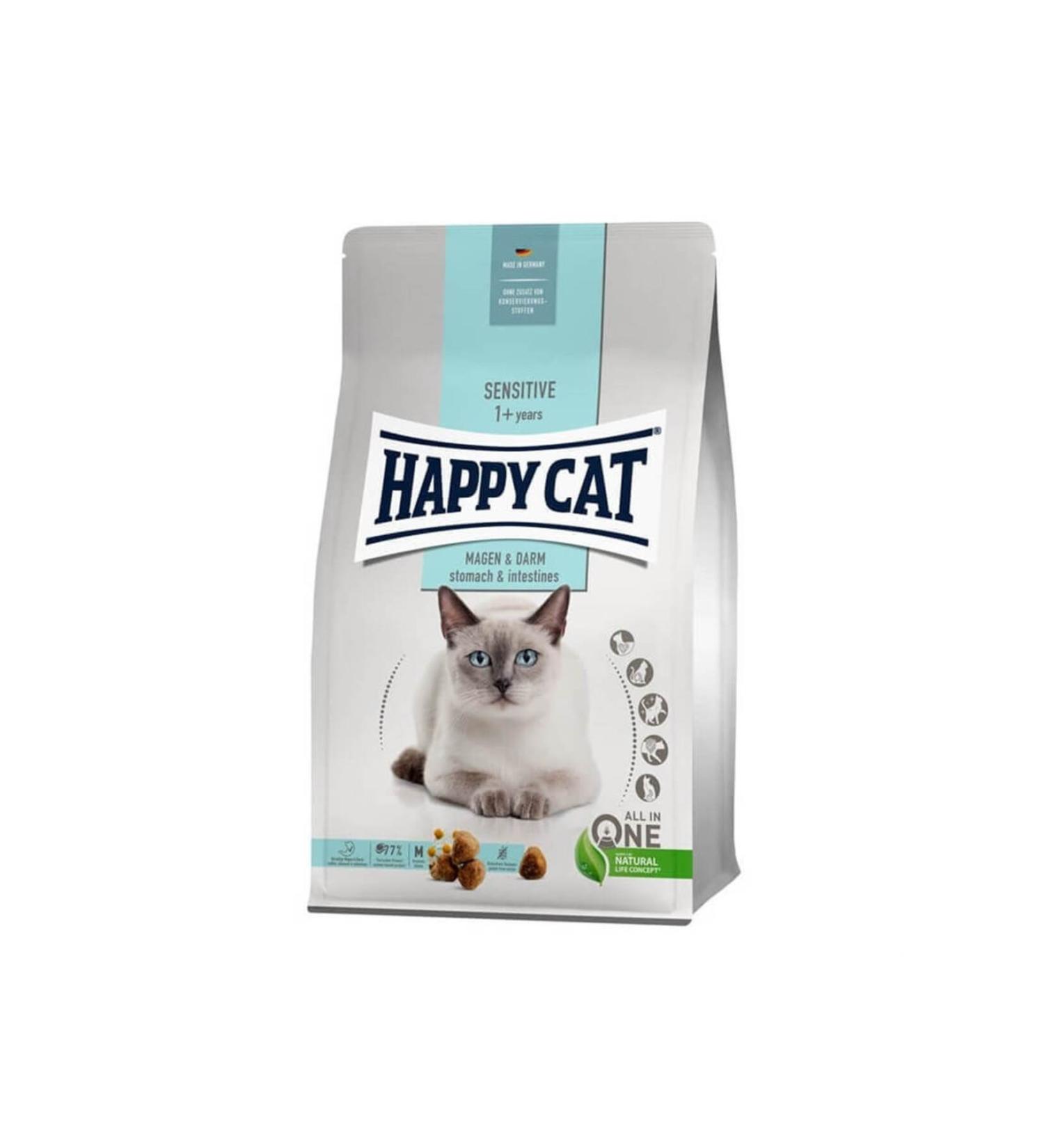 Happy Cat Sensitive Cat Food for Sensitive Stomach and Intestines 1.3 Kg