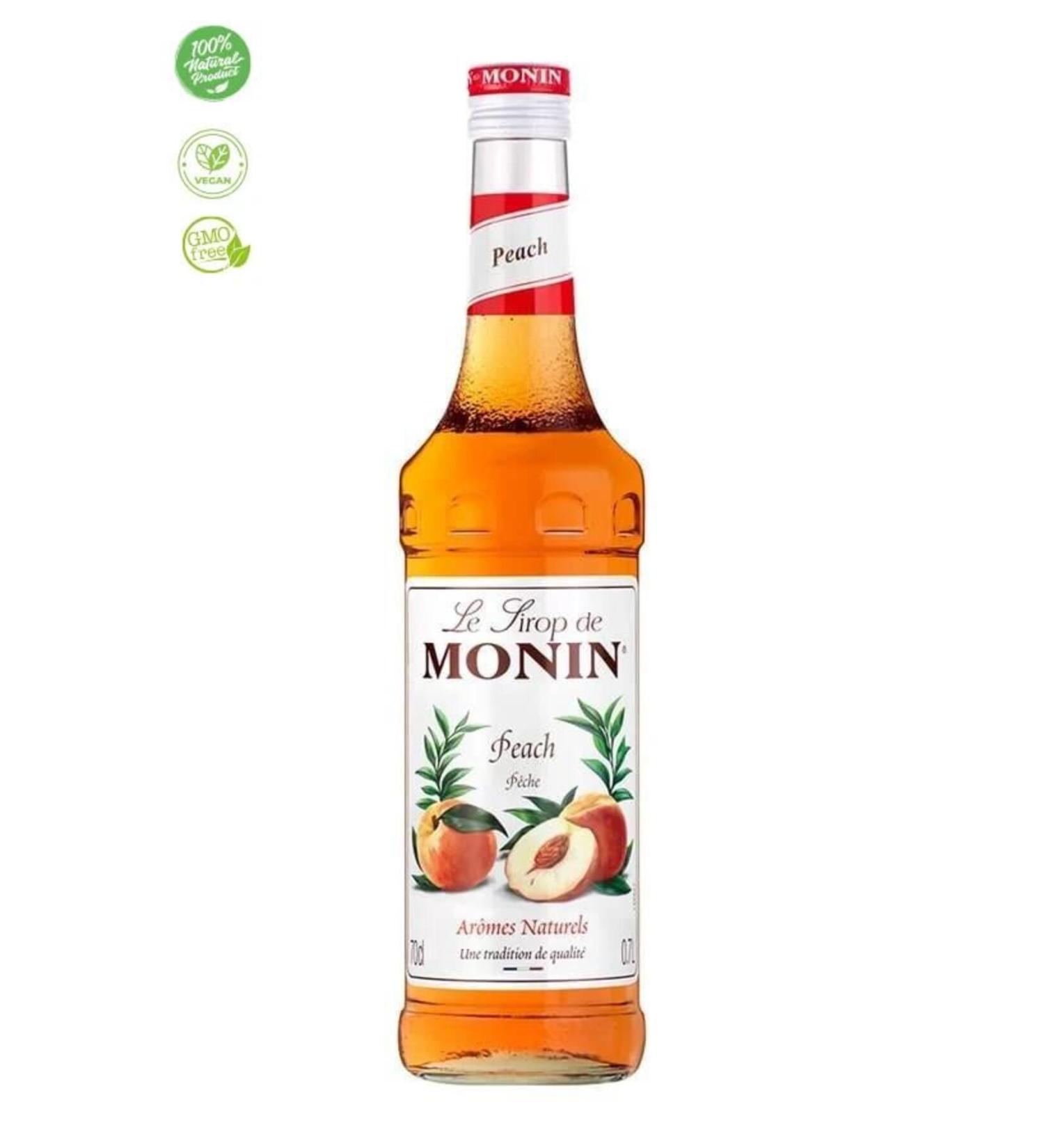 Monin Peach Syrup Peach Syrup 700 Ml - Buy Online on GoSupps.com