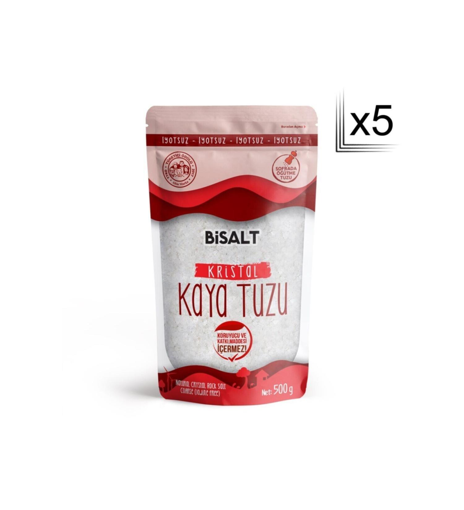 Bisalt Bisalt Crystal Rock Salt Table Grinding (x5) 500 G