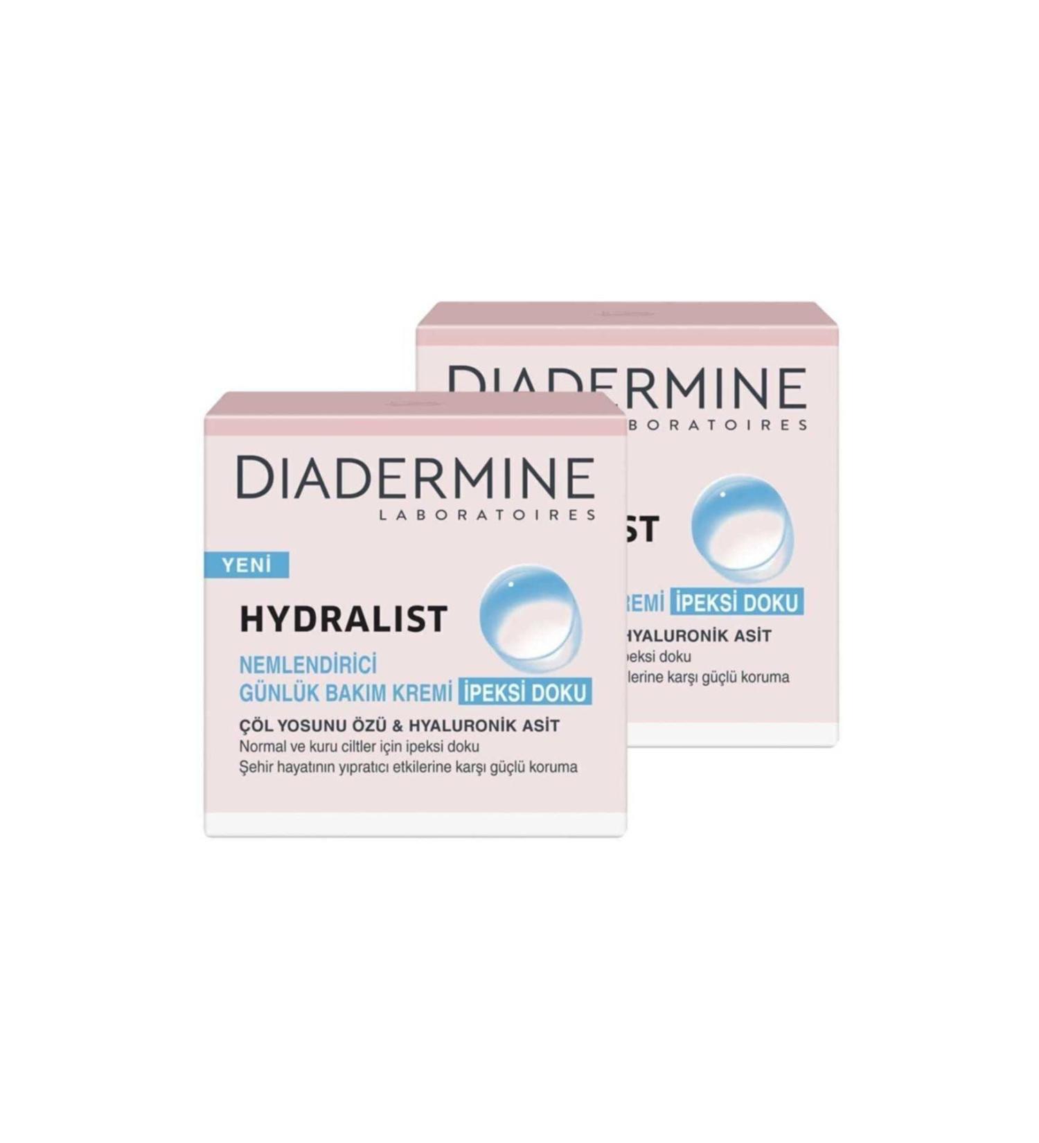 Diadermine Hydralist Silky Texture Moisturizing Cream 2-Pack 50 ml