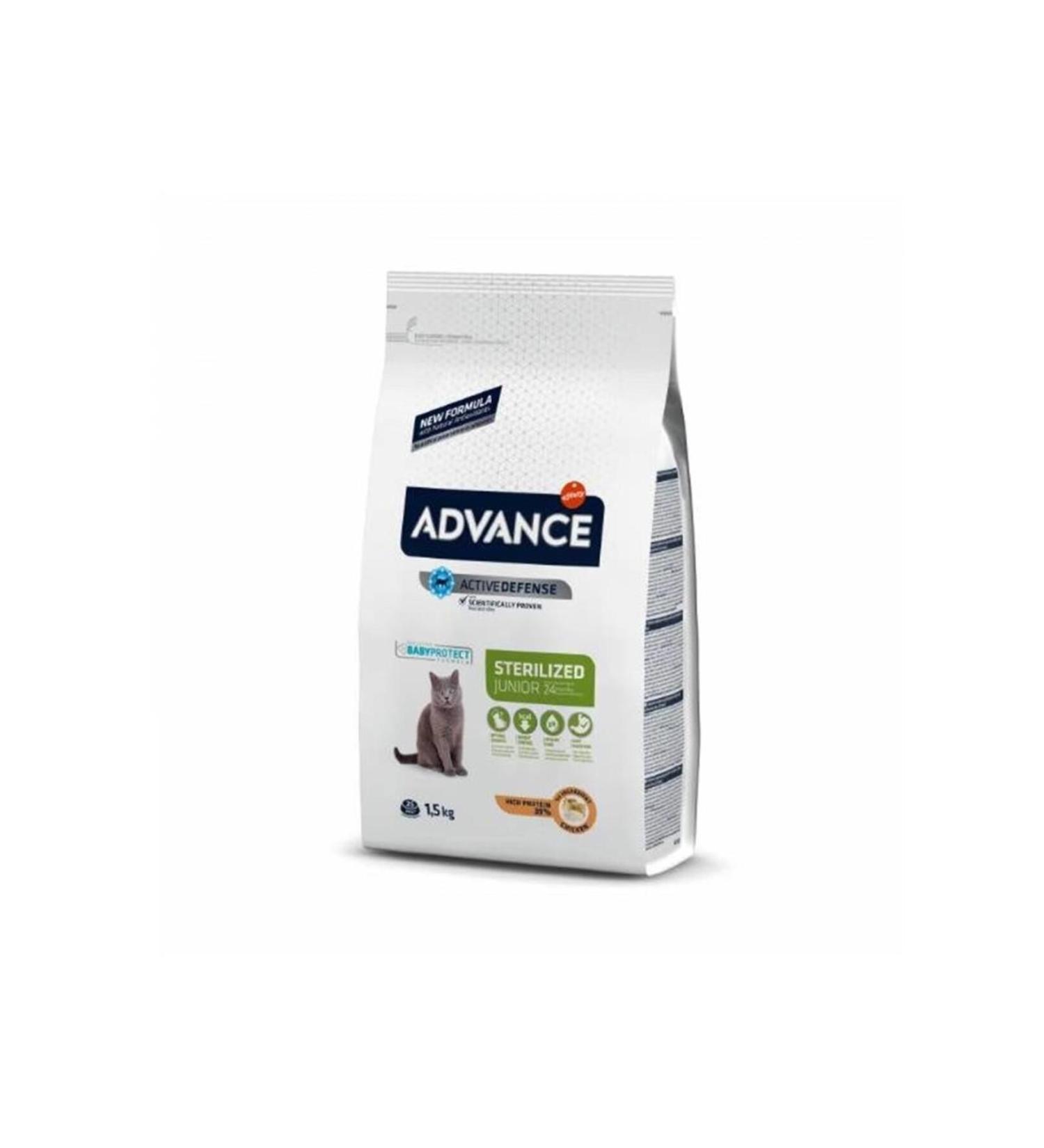 Advance Junior Sterilized Chicken Sterilized Young Cat Food 1.5 Kg