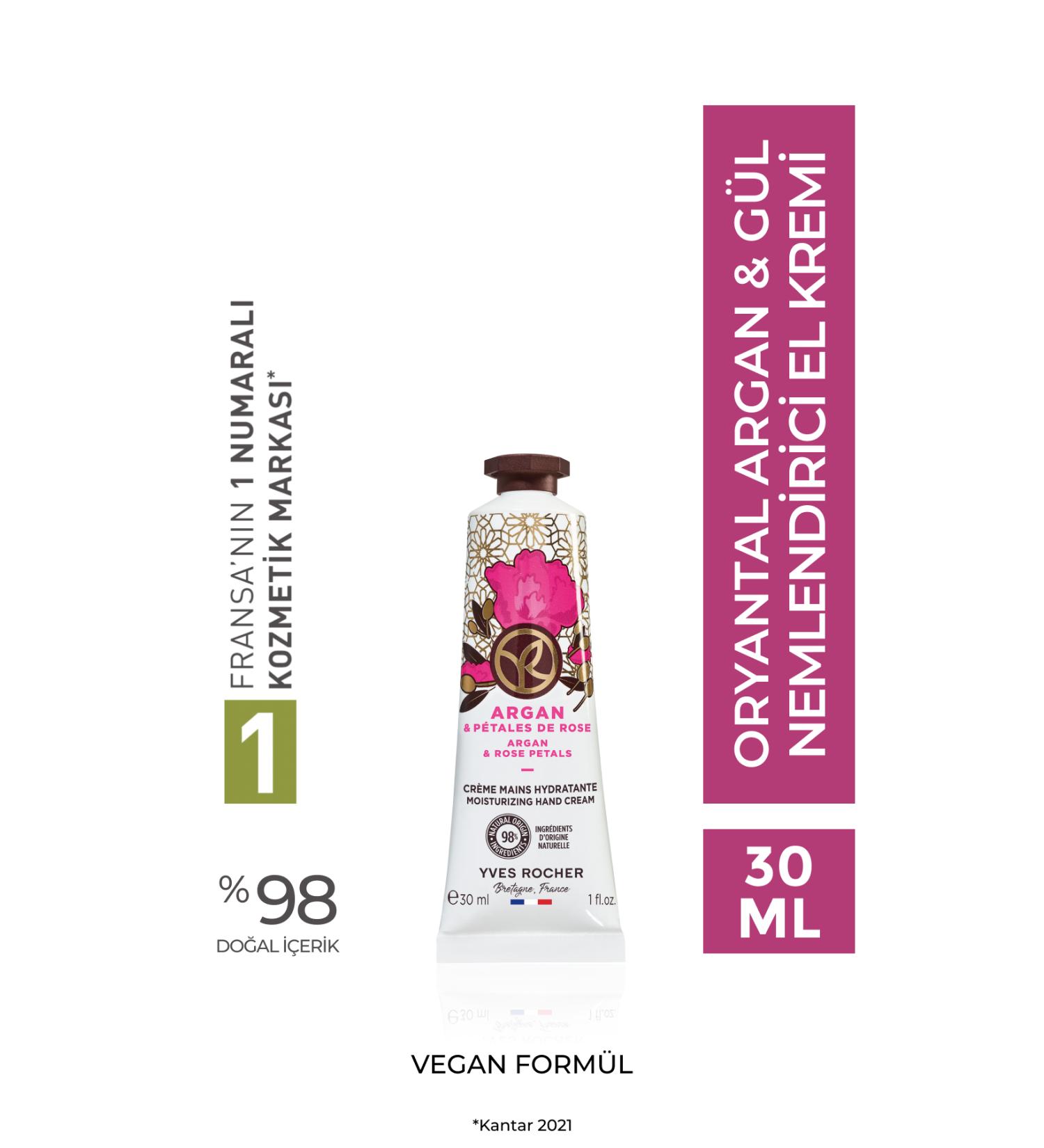 Yves Rocher Moisturizing Hand Cream - Oriental Argan Rose - 30ml-72426 - Buy Online on GoSupps.com