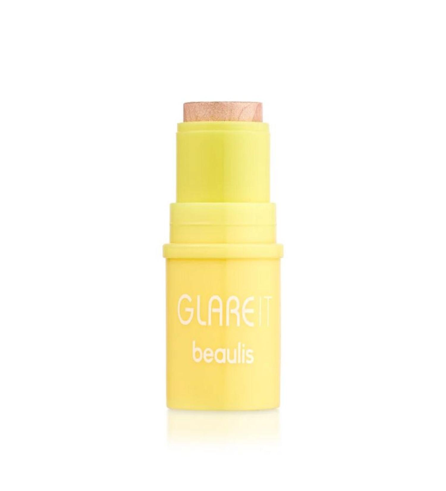 beaulis Glare It Mini Stick Illuminator & Highlighter pink tone and sparkling effect