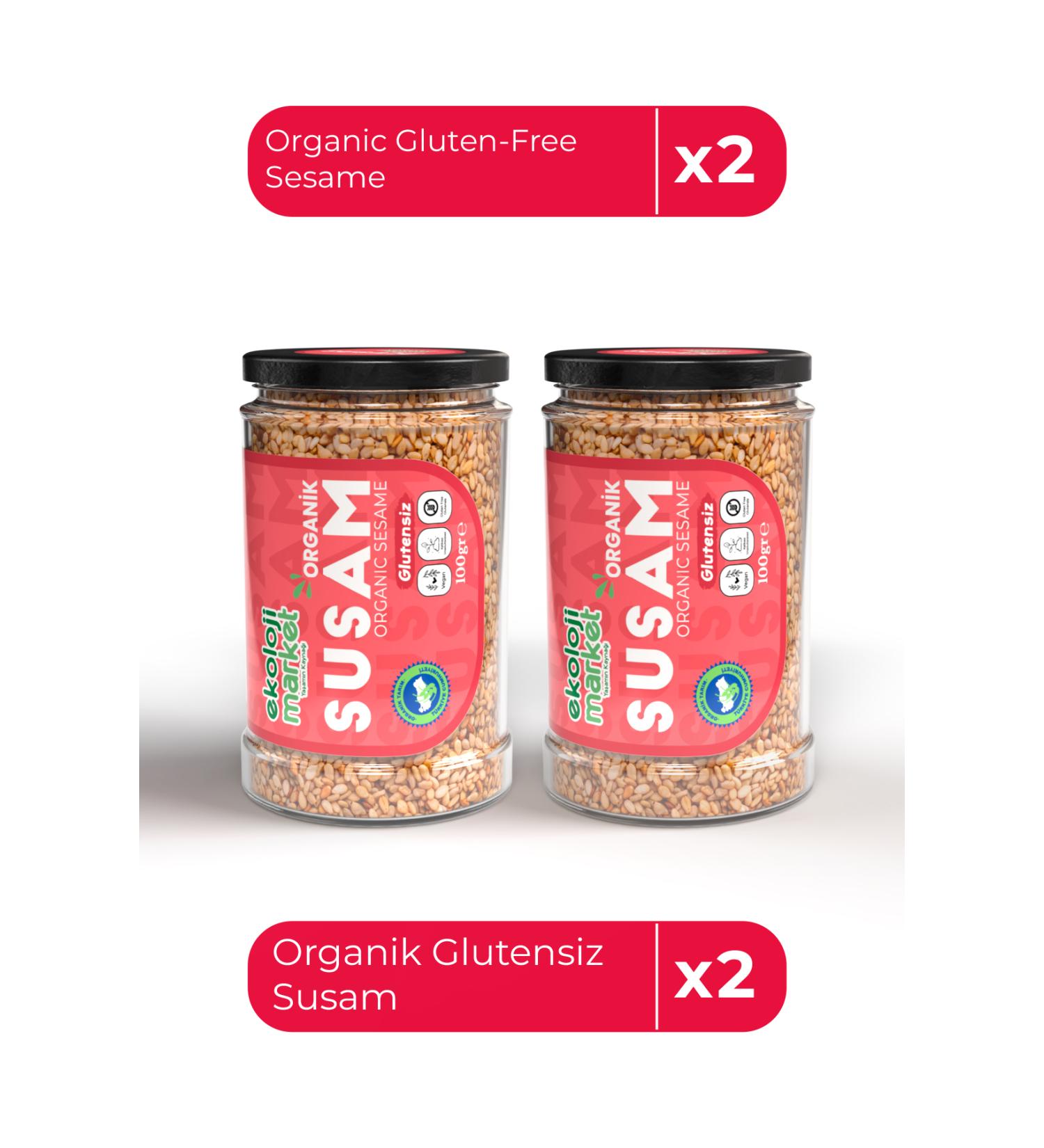 Ekoloji Market Organic Gluten-Free Sesame 100 Gr x2 / Organic Gluten-Free Sesame 100 Gr x2 - Buy Online on GoSupps.com