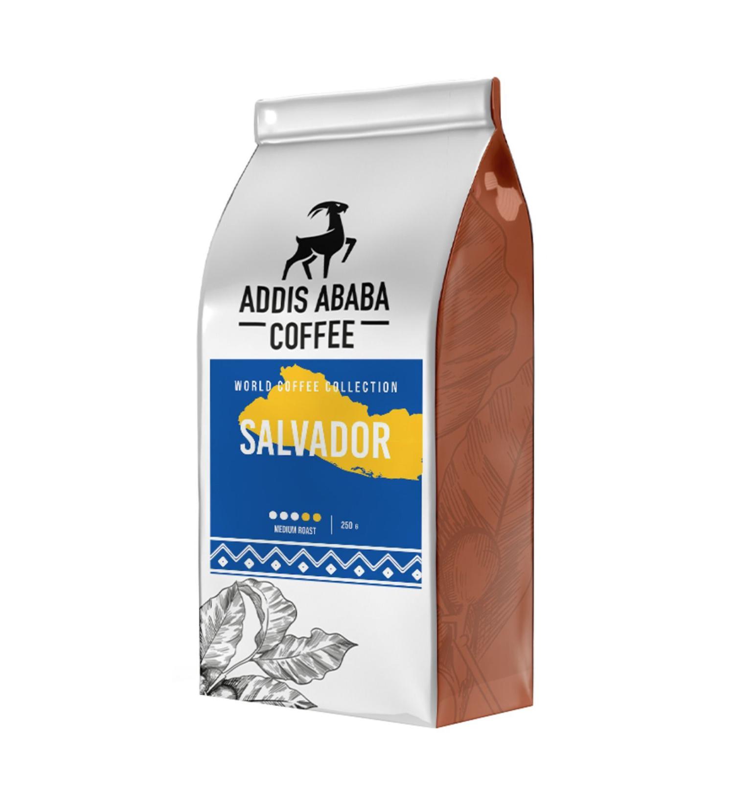 Addis Ababa Coffee Salvador World Coffee 250 Gr