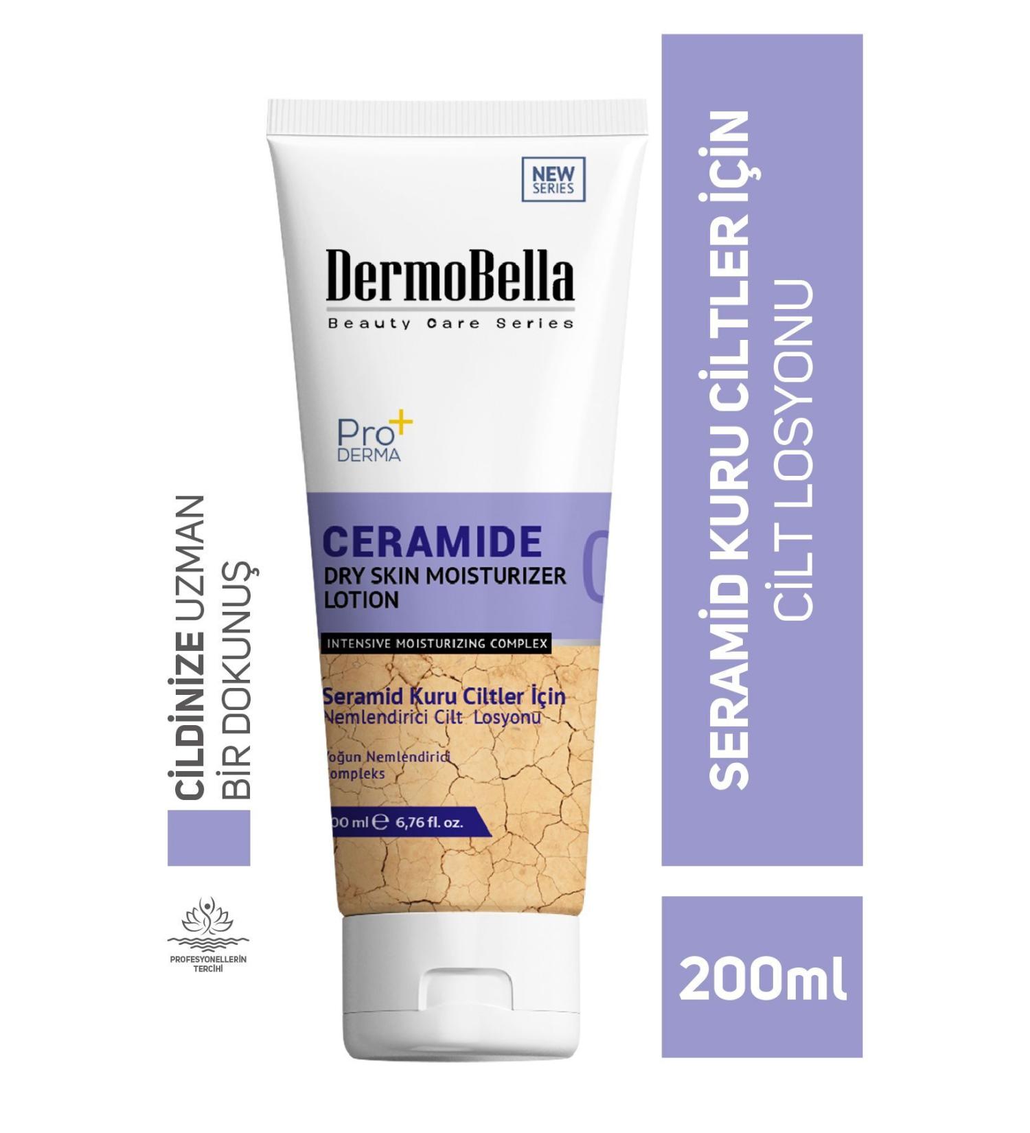 DERMOBELLA Ceramide Moisturizing Skin Lotion for Dry Skin 200 ml