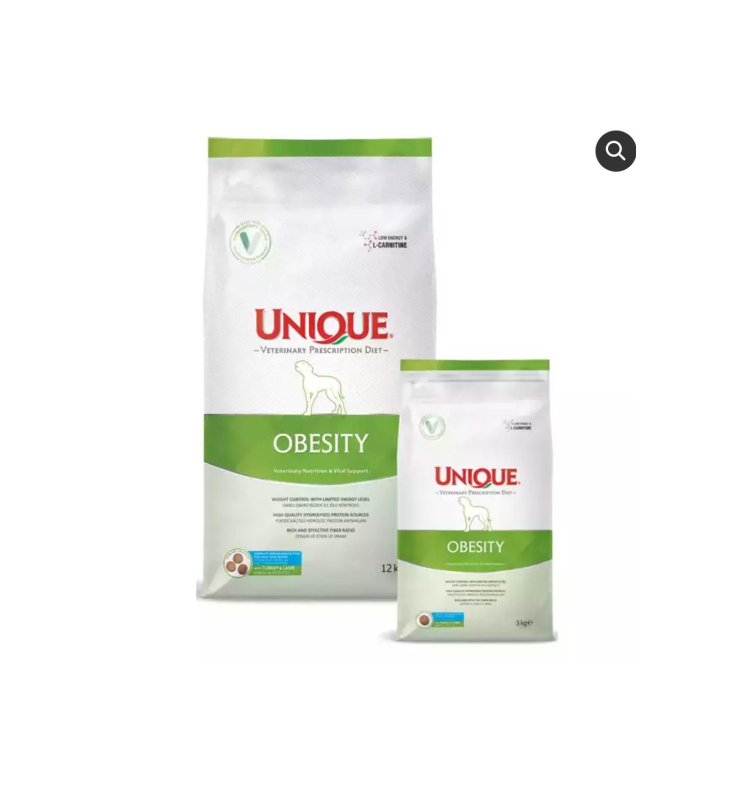 Ebrar Medikal UNIQUE Obesity Dry Dog Food 3Kg