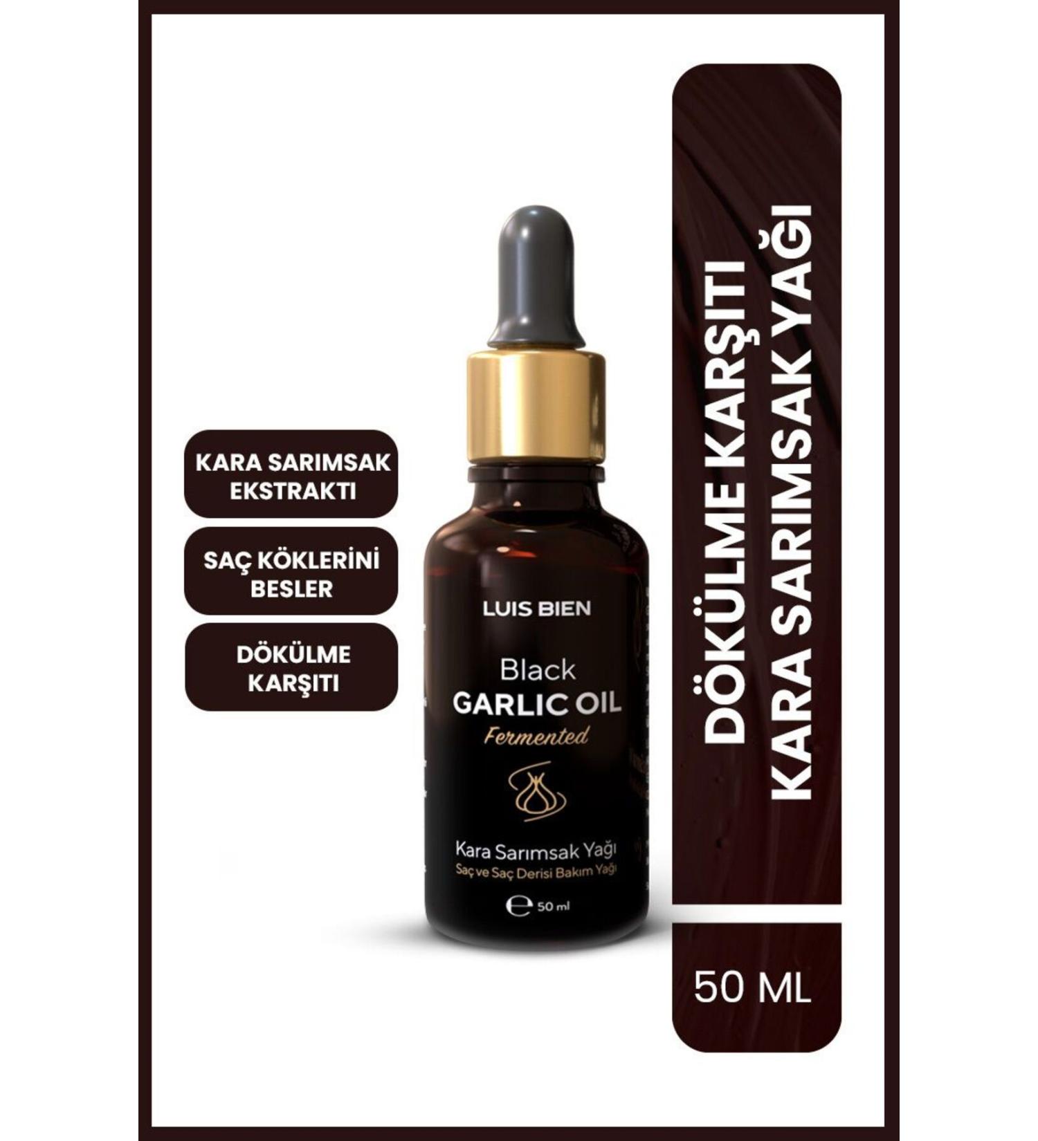 Luis Bien Black Garlic Oil | 50 ml | Special Care for Extremely Damaged and Falling Hair | Herbal Content - Buy Online on GoSupps.com