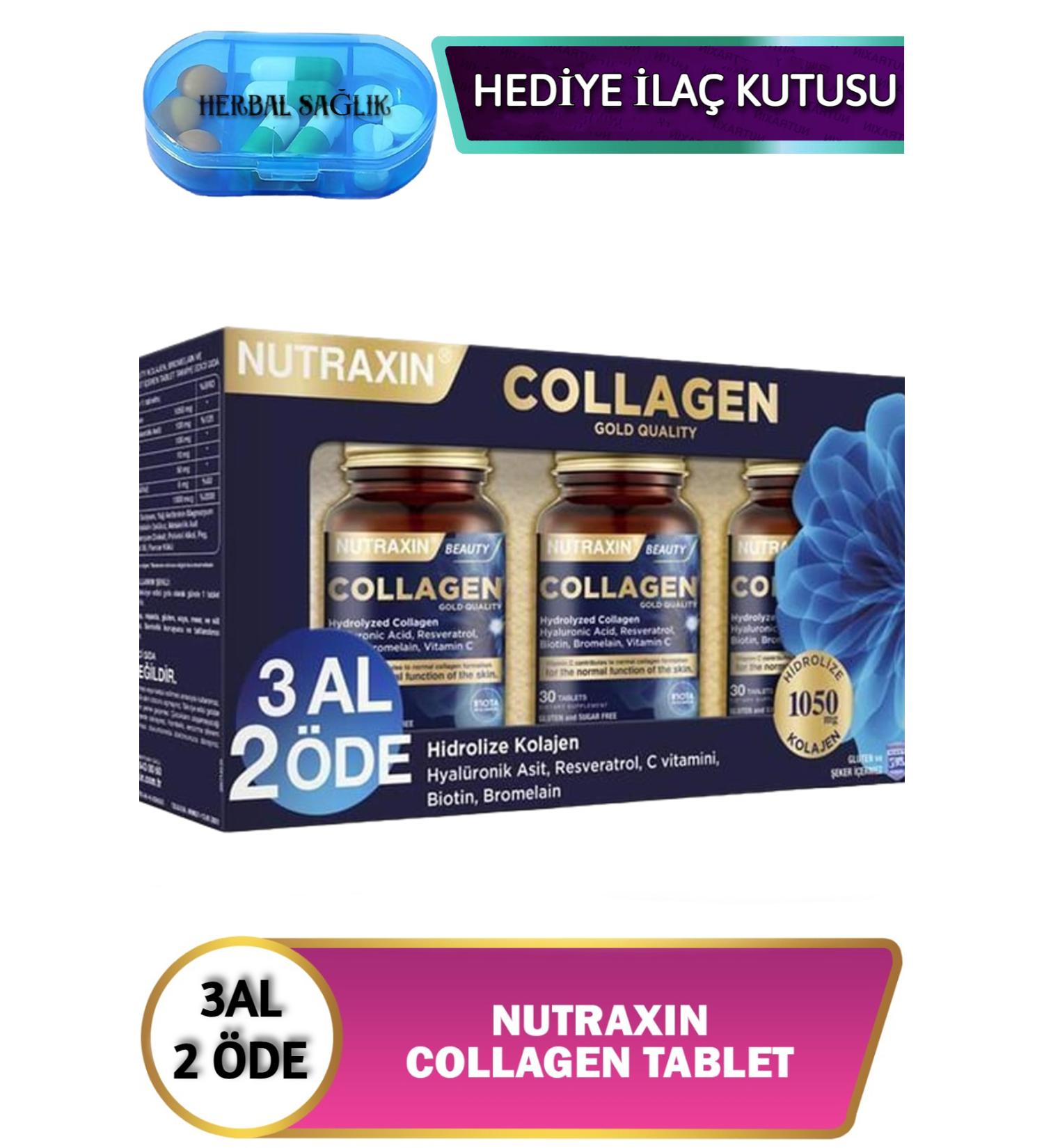 Nutraxin Beauty GoldQuality Collagen (Collagen) Buy 3 Get 2 - 30 Tablets