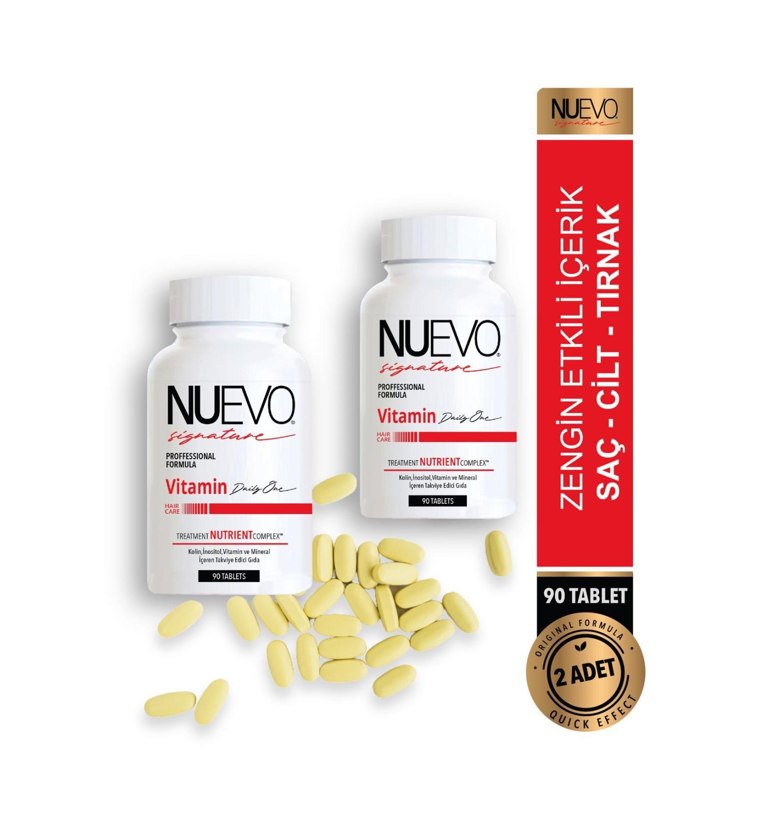 Nuevo Signature 90 Tablets Hair Nail and Skin Support Vitamin Complex - Buy Online on GoSupps.com