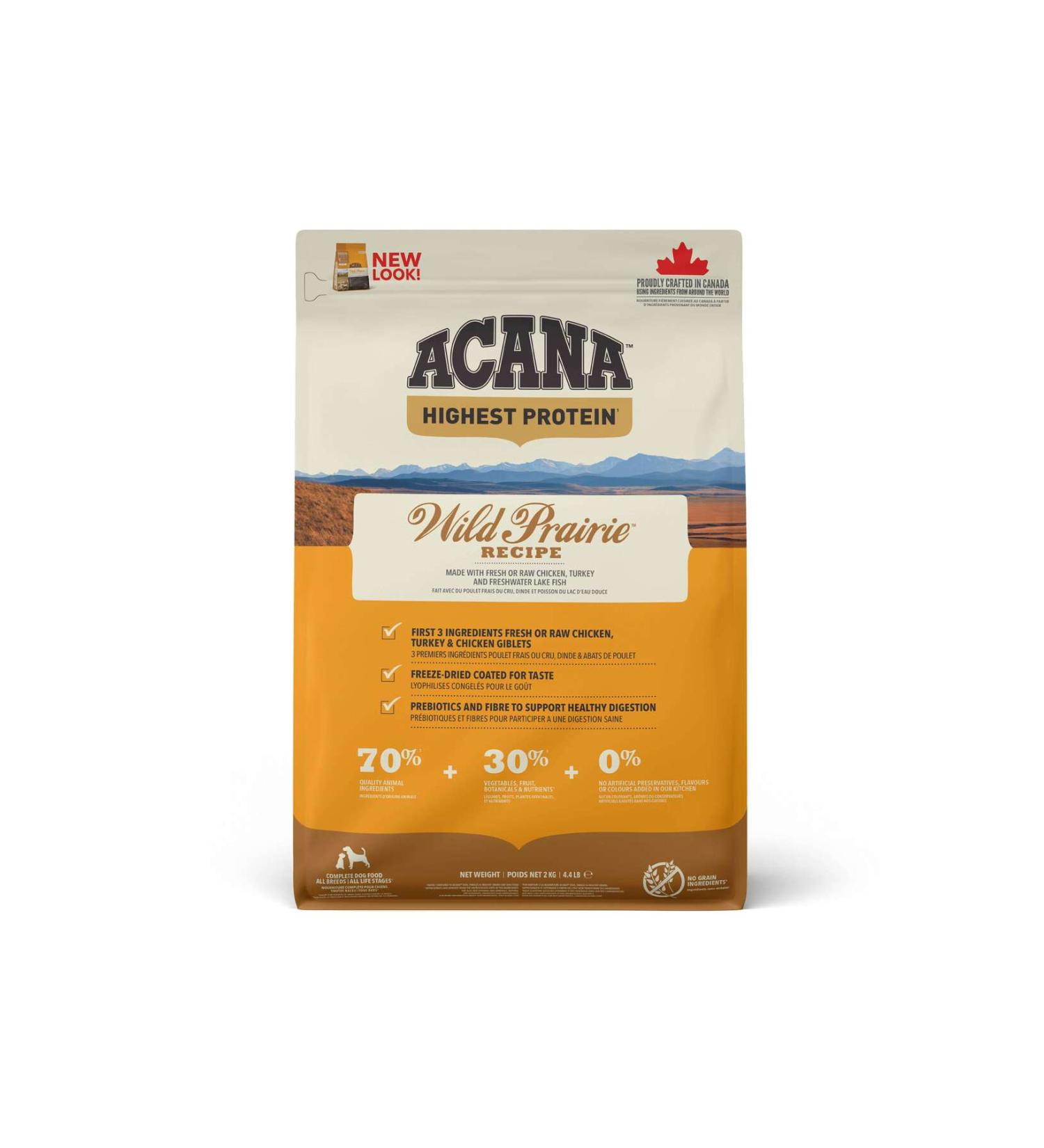 Acana Wild Prairie Chicken - Lake Fish Grain Free Dog Food 2 Kg