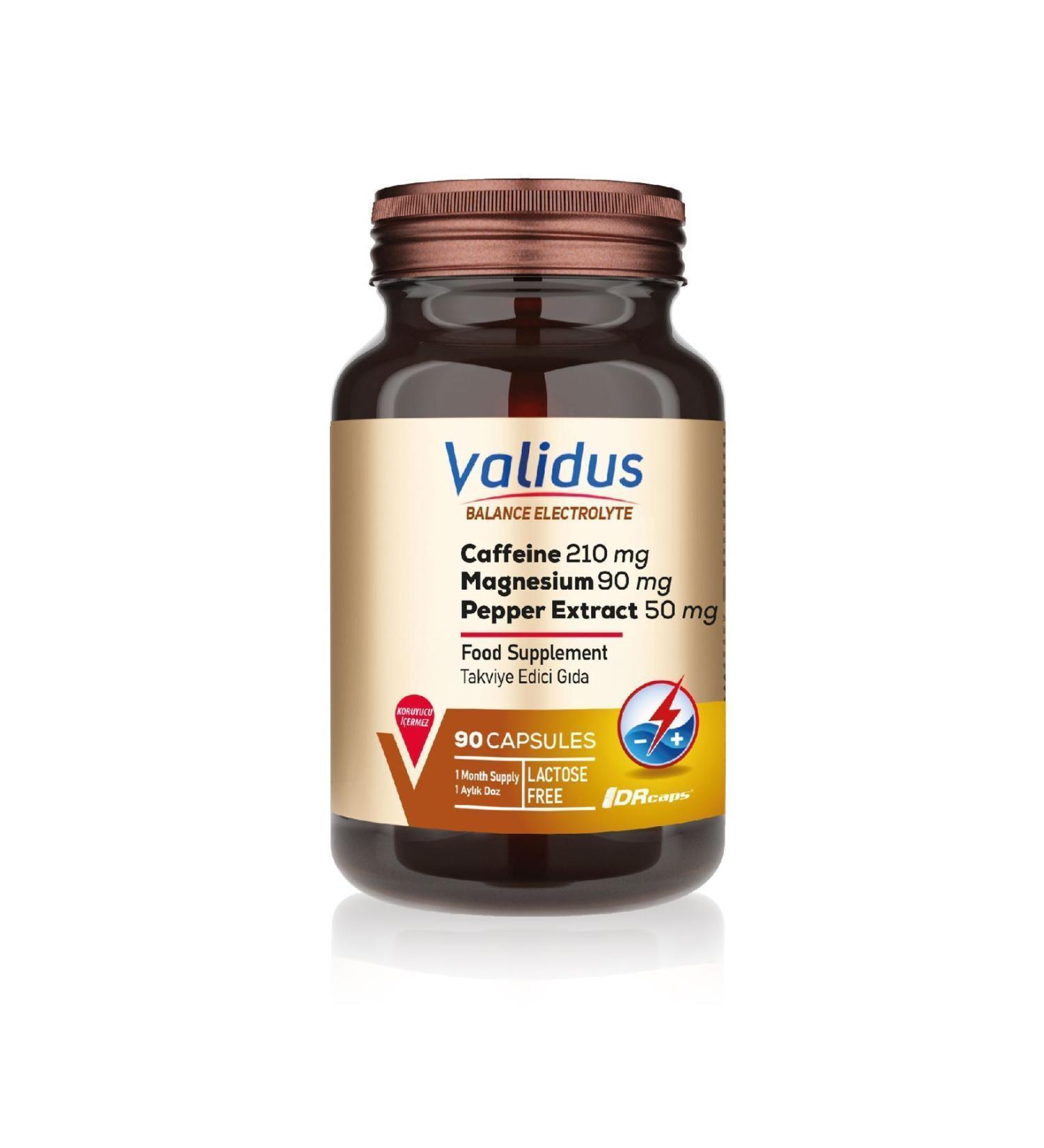 Validus Balance Electrolyte Caffeine 210 mg 90 Capsules - Buy Online on GoSupps.com