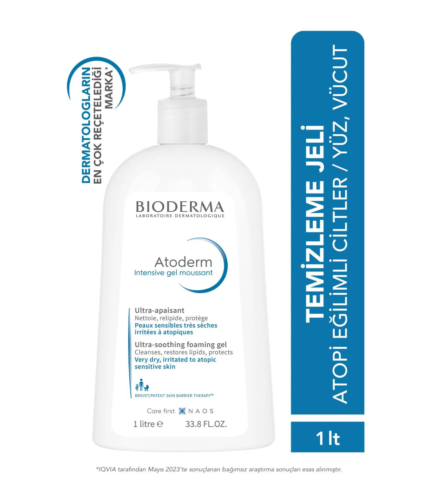 Bioderma Atoderm Intensive Foaming Gel Moussant 1 lt