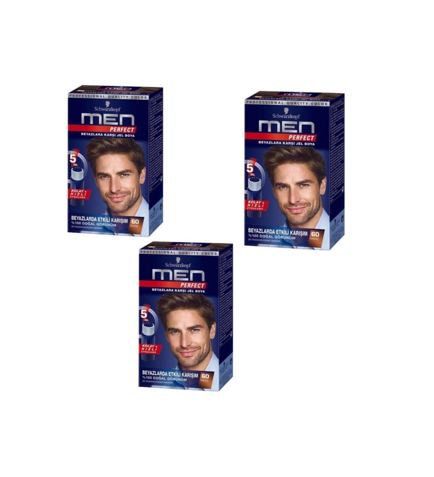 Schwarzkopf Men Paint Schwarzkopf Perfect 60 Number 3 Pieces