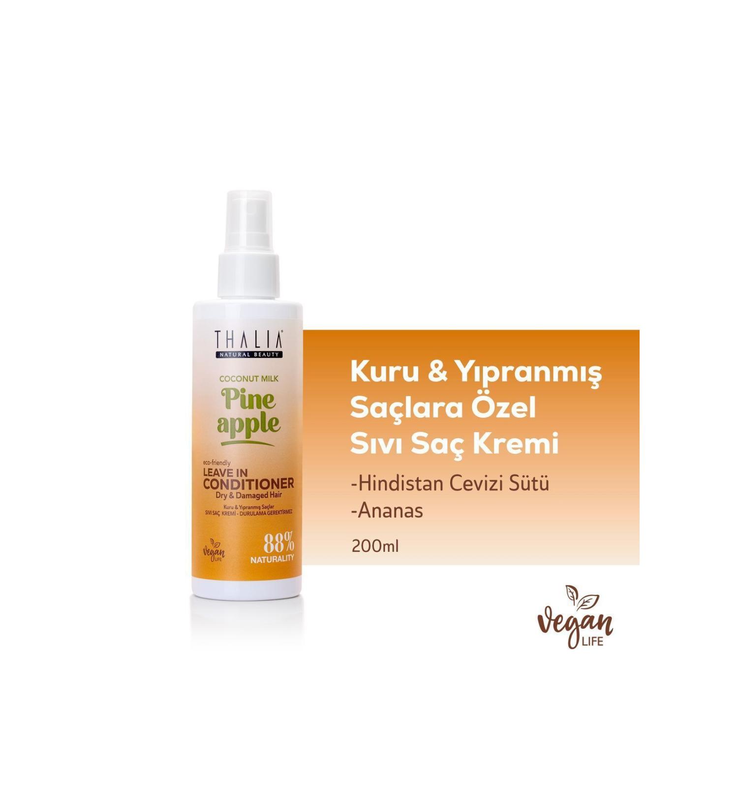 Thalia Pineapple & Coconut Extract Liquid Conditioner for Dry & Damaged Hair 200ml - Buy Online on GoSupps.com