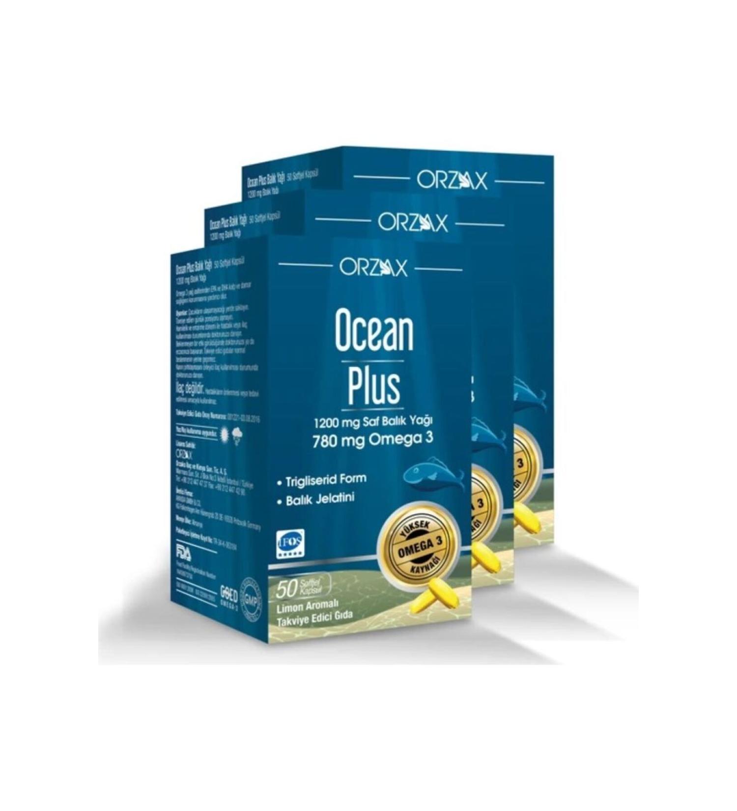 Ocean Omega 1200 Mg 50 Capsules 3 Pack