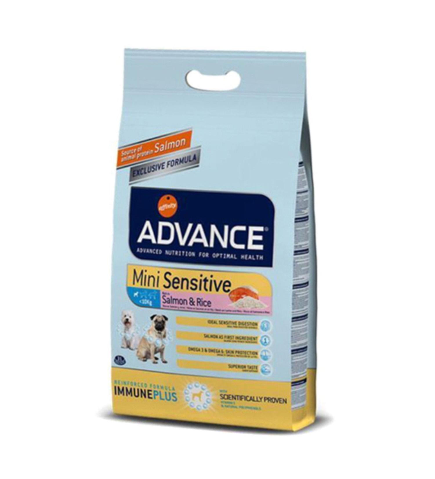 Advance Mini Sensitive Salmon Small Breed Adult Dog Food 3Kg