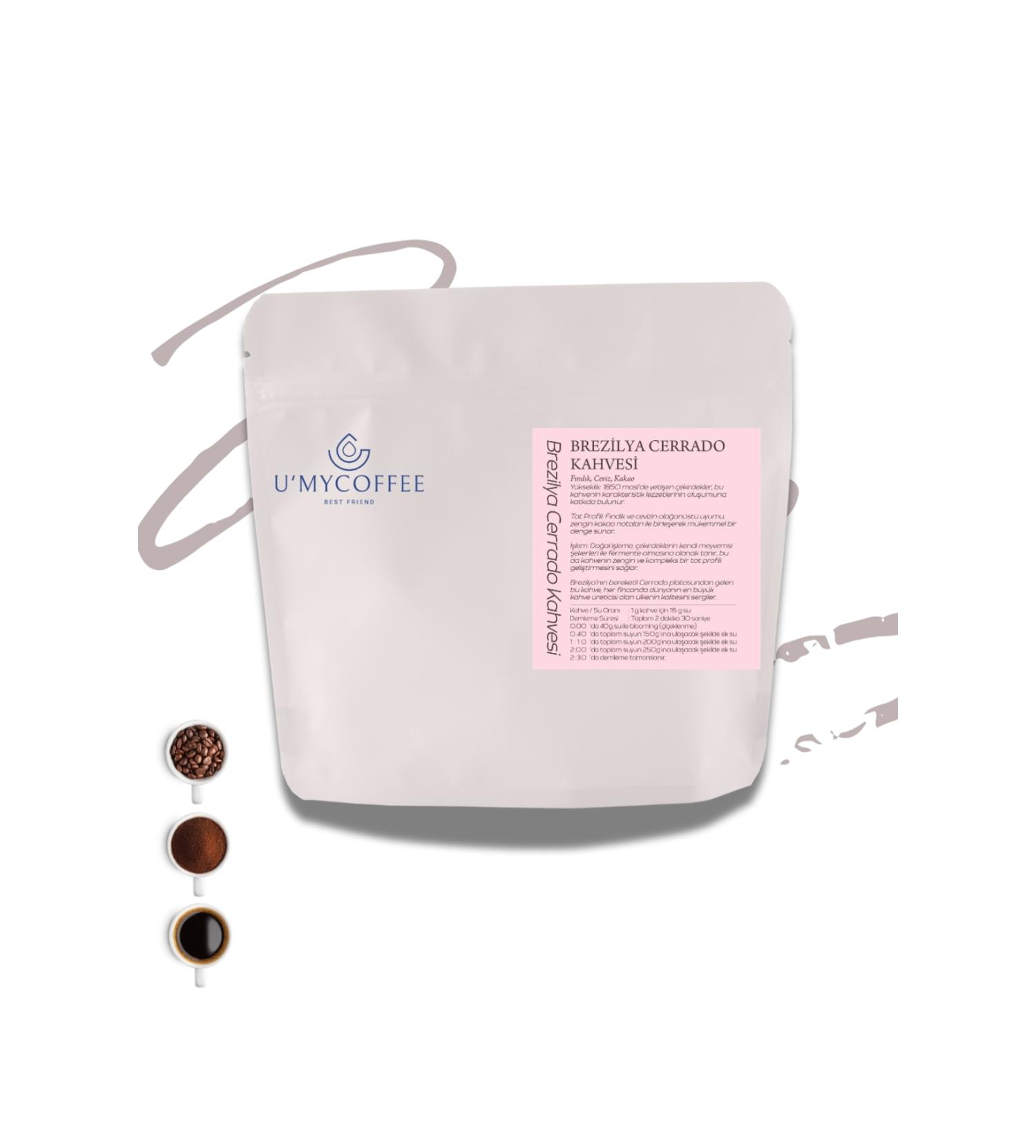 UMY COFFEE Brazilian Cerrado Coffee Beans 250 Gr