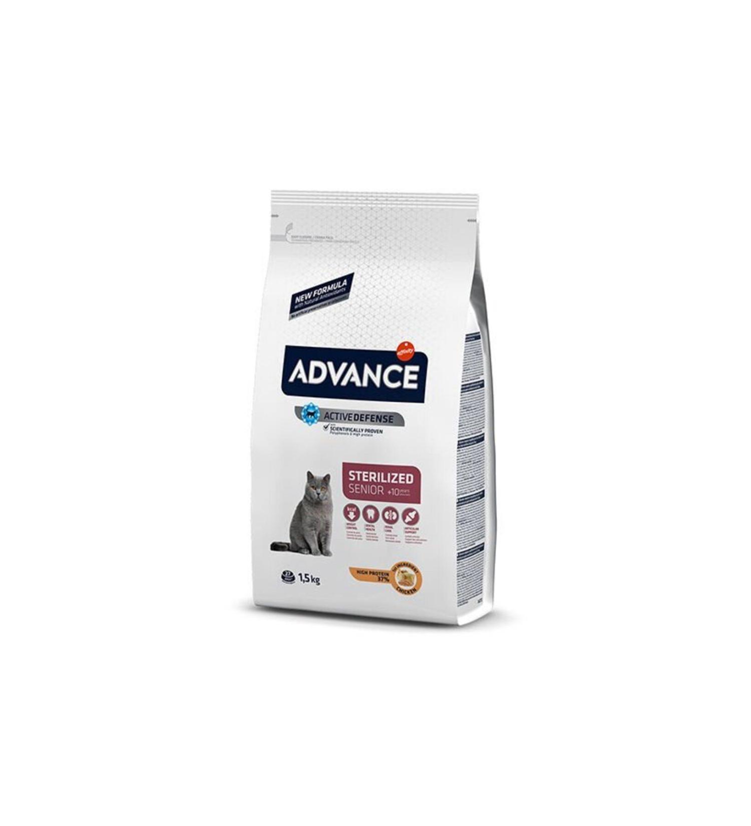 Advance Sterilised Senior 10 Years Old Sterilised Cat Food 1.5 Kg