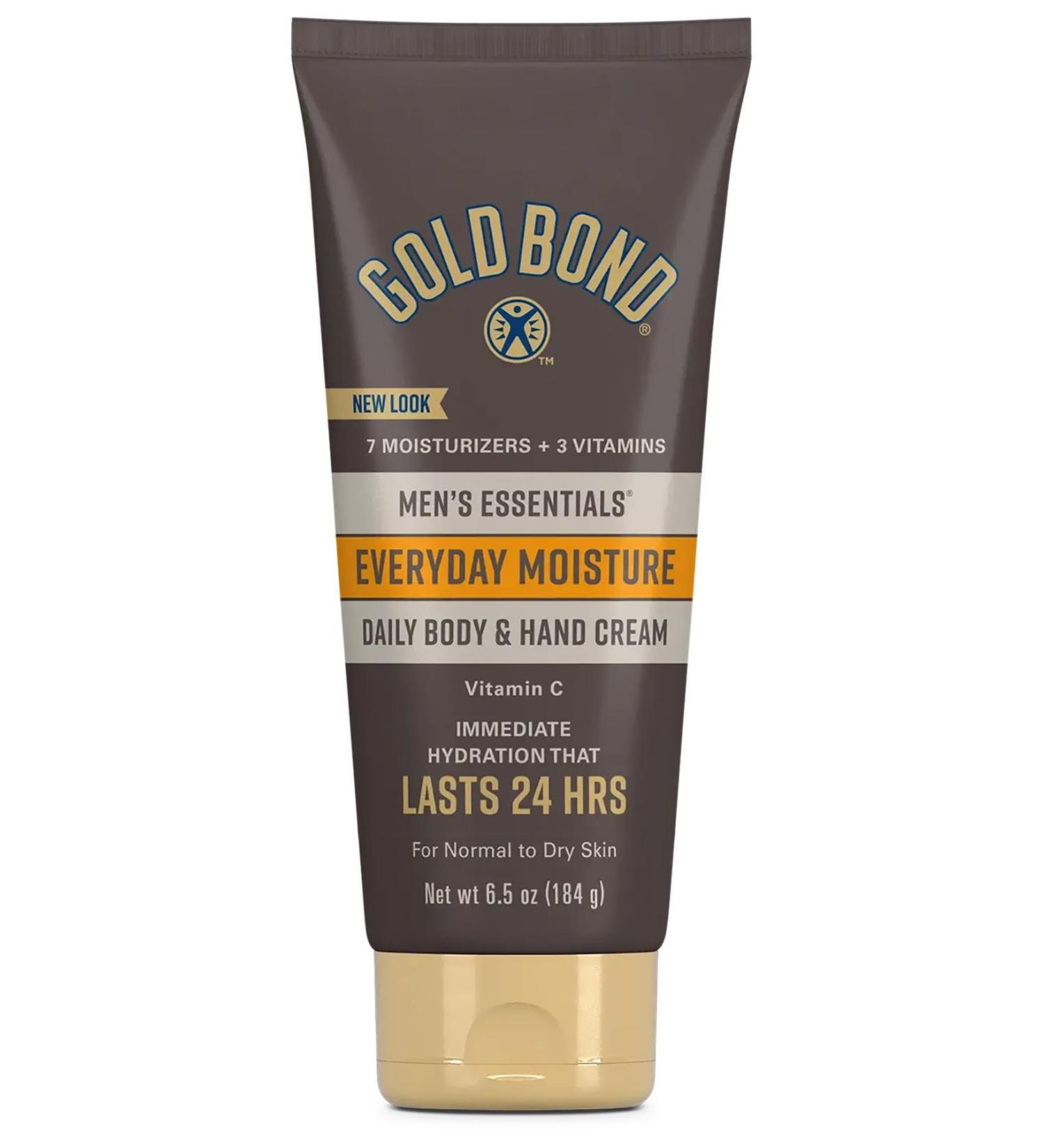 GOLD BOND Mens Essentials Daily Moisturizing Body and Hand Cream 184GR